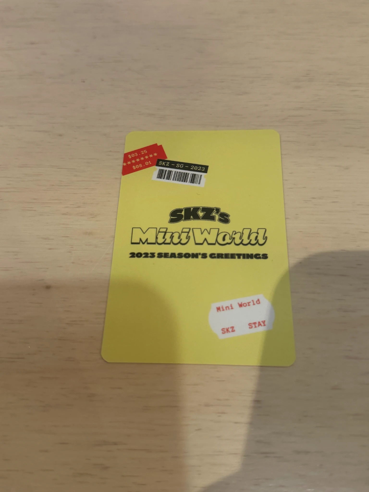 Stray Kids HAN Stray Kids - HAN - 2023 Season's Greetings - SKZ's Mini World Other photocard set listing photo 2