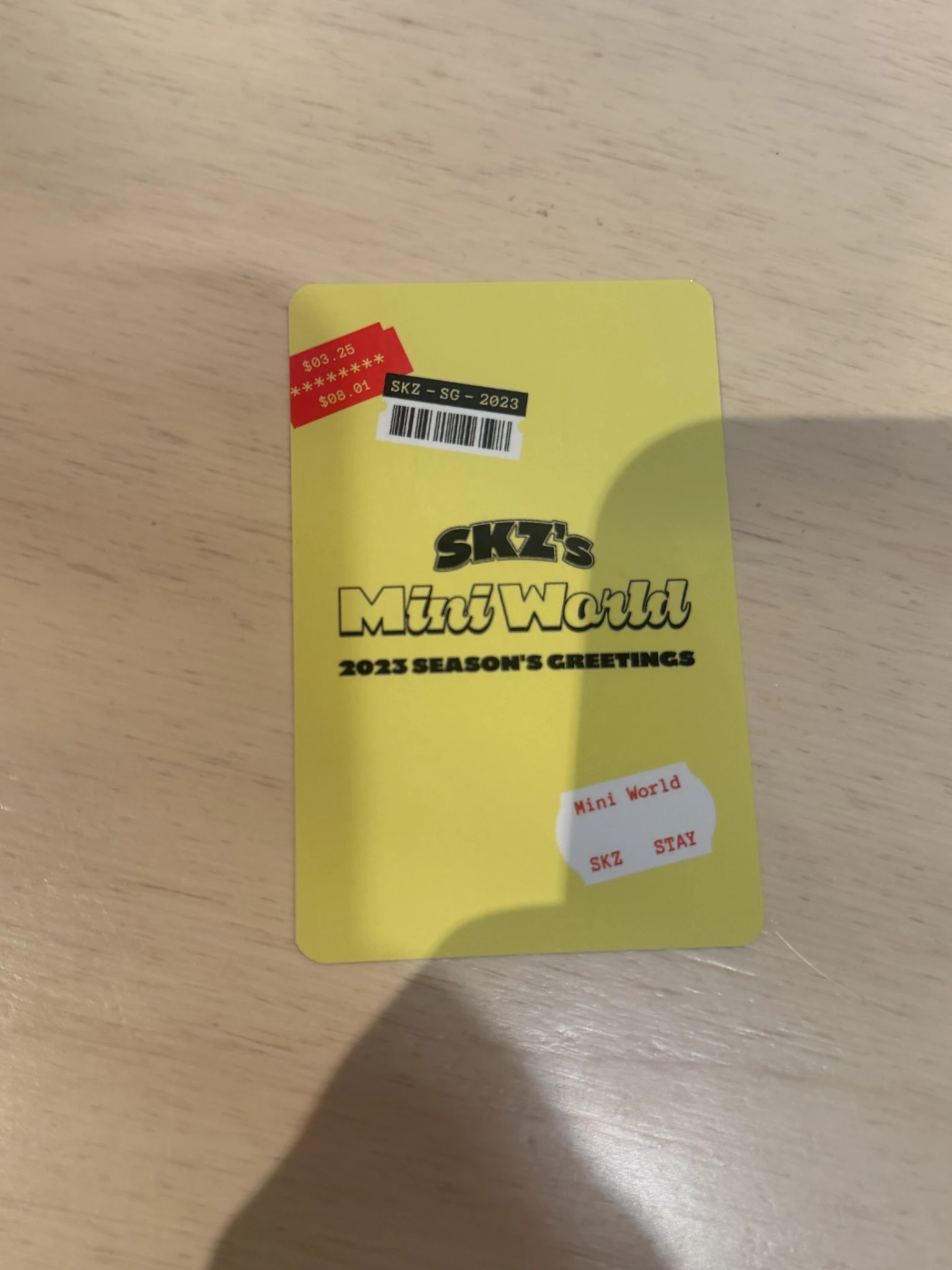 Stray Kids Changbin Stray Kids - Changbin - 2023 Season's Greetings - SKZ's Mini World Other photocard set listing photo 2
