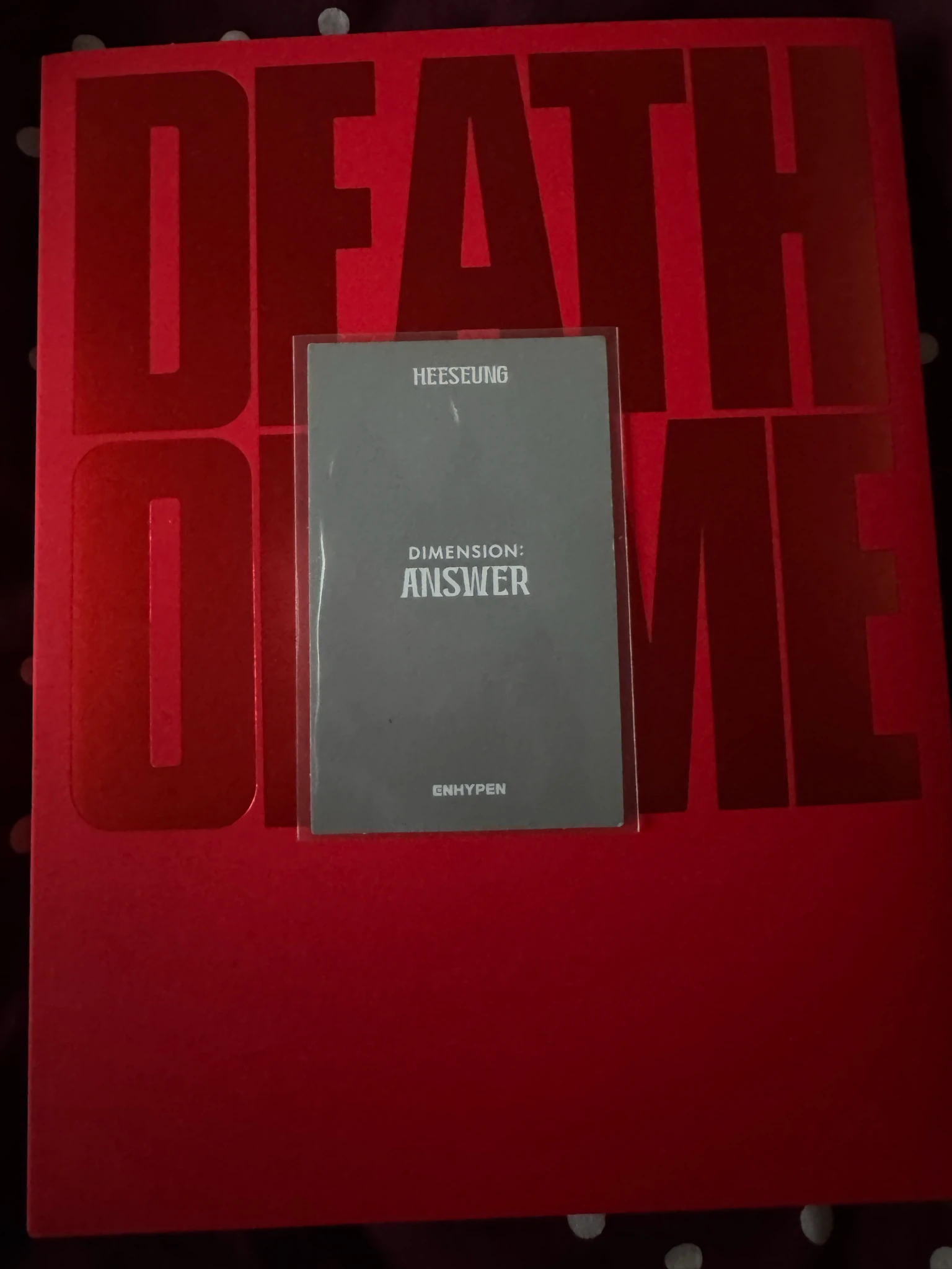 ENHYPEN Evan (Heeseung) ENHYPEN - DIMENSION : ANSWER Album target exclusive purchase benefit listing photo 2