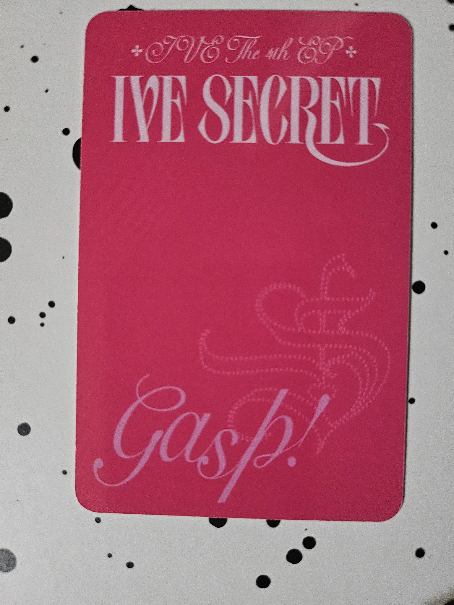 IVE Liz IVE - Liz - IVE SECRET Album album photocard gasp! version listing photo 2