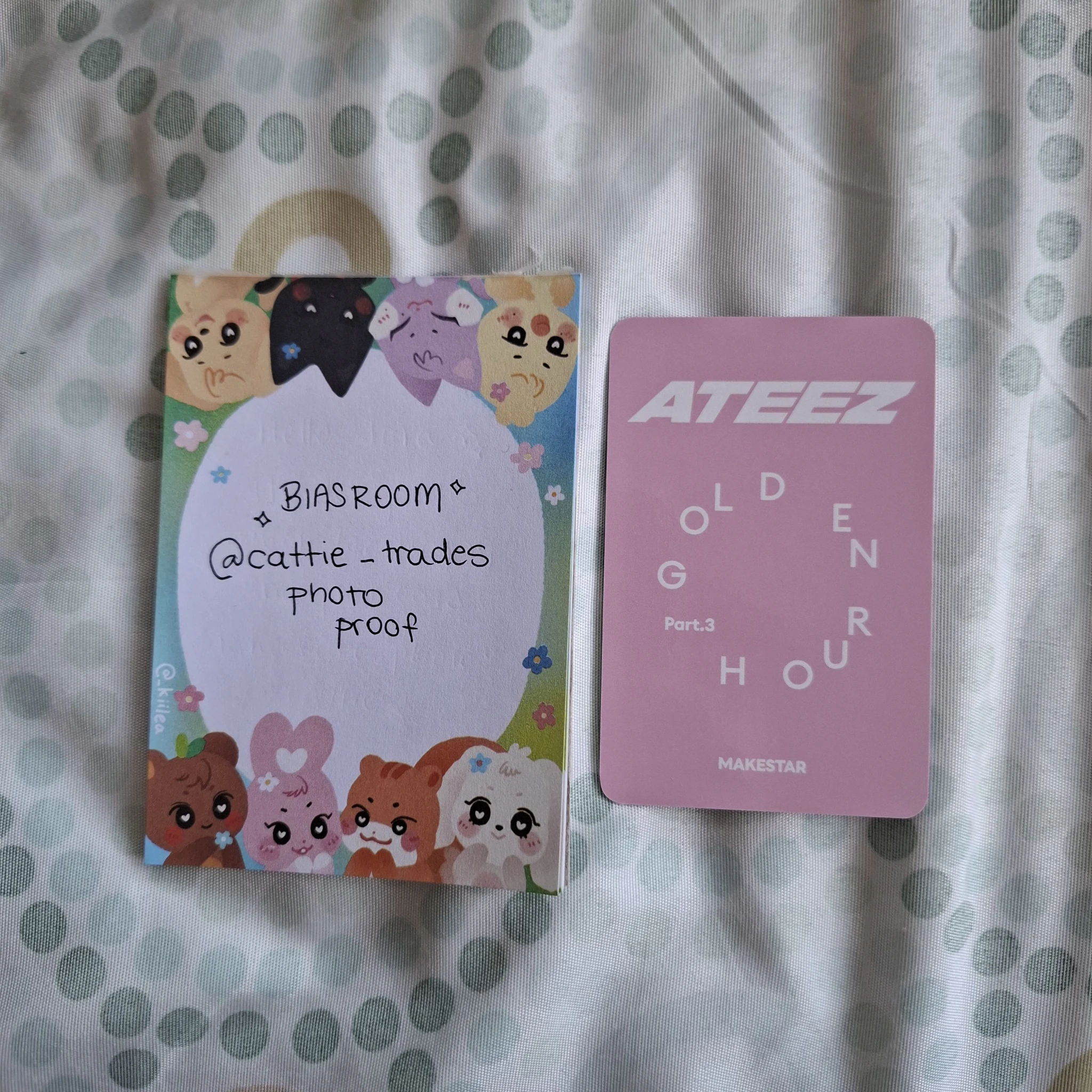 ATEEZ Yeosang ATEEZ - Yeosang - Golden Hour : Part.3 Album makestar lucky draw round 2 listing photo 2
