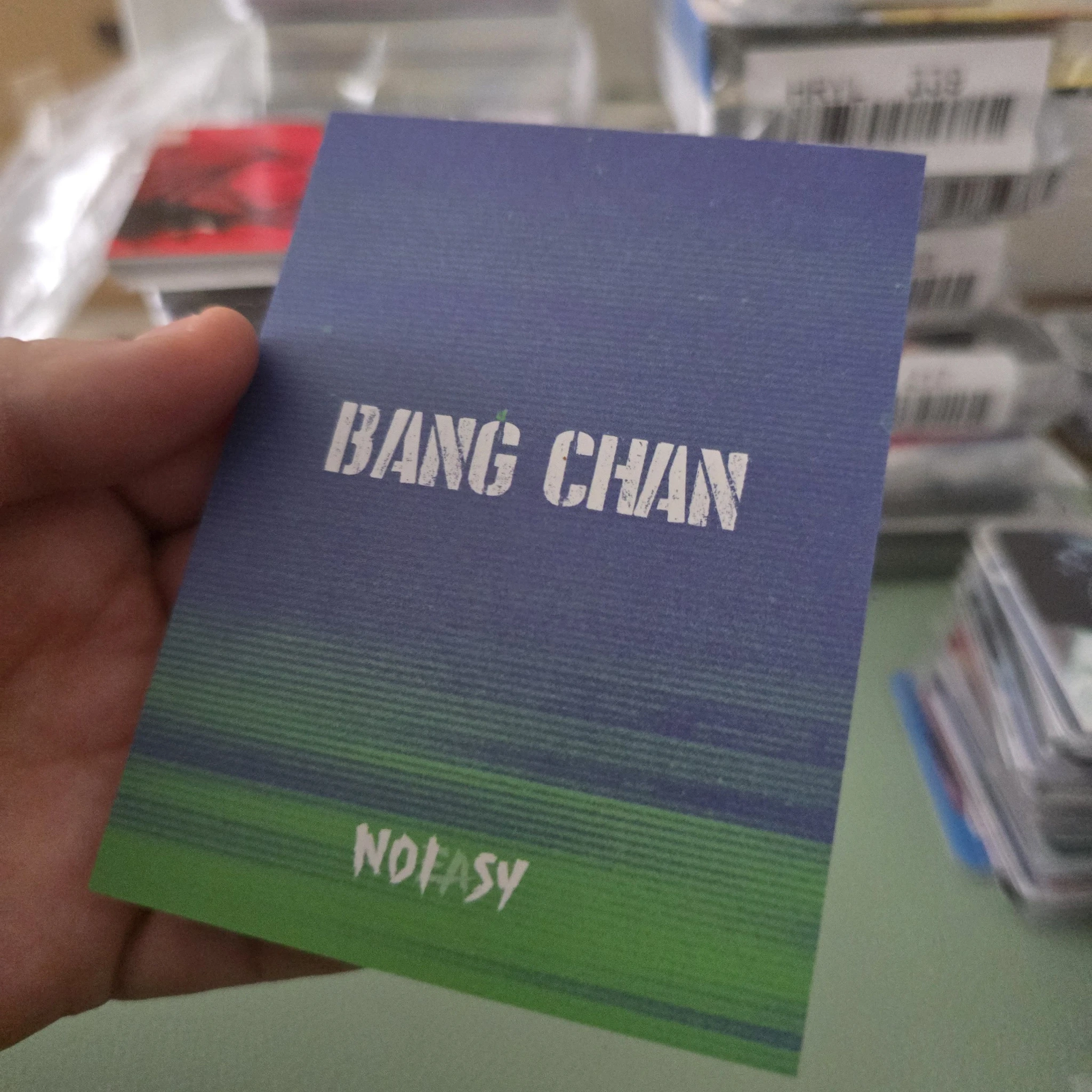 Stray Kids Bang Chan Stray Kids - Bang Chan - NoEasy Album pre-order benefit (pob) postcard A version album inclusion listing photo 2