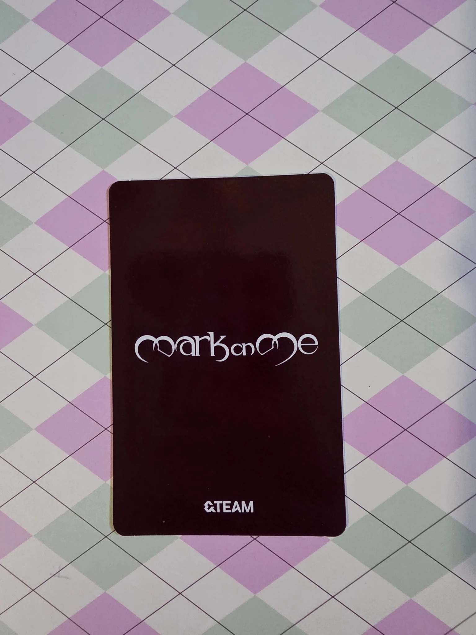 &TEAM Jo &TEAM - Jo - Mark on Me Album album photocard tame me version A version listing photo 2