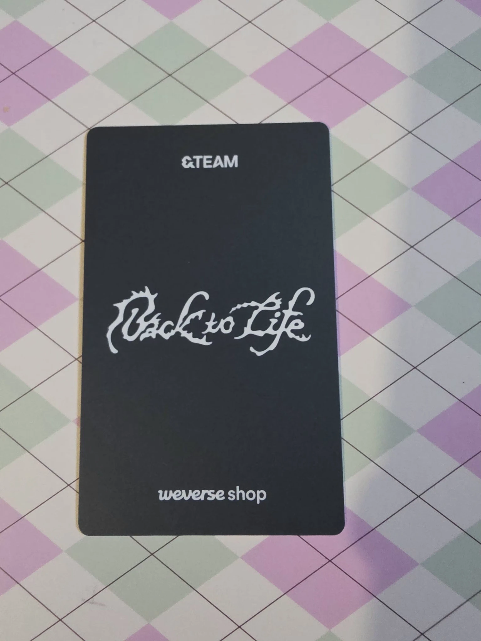 &TEAM Jo &TEAM - Jo - Back to Life  Album pob (pre-order benefit) listing photo 2