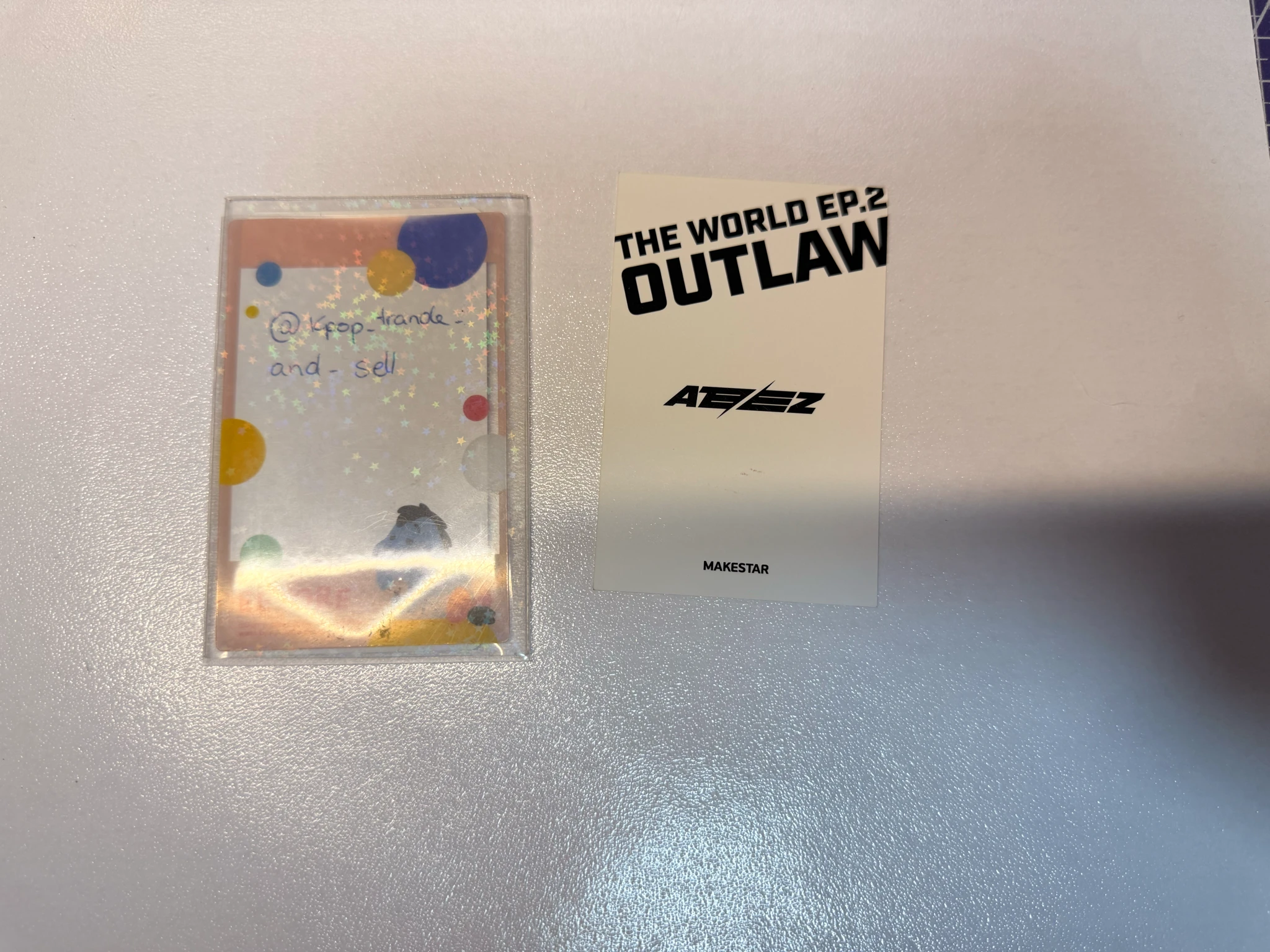 ATEEZ Jongho ATEEZ - Jongho - THE WORLD EP.2 : OUTLAW Album pob (pre-order benefit) makestar polaroid listing photo 2