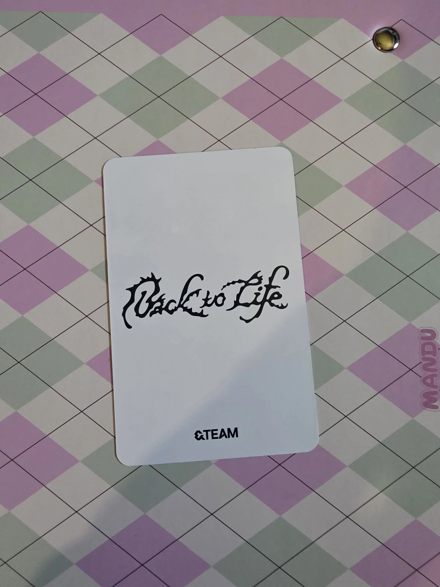 &TEAM K &TEAM - K - Back to Life Album album photocard roar version B version listing photo 2