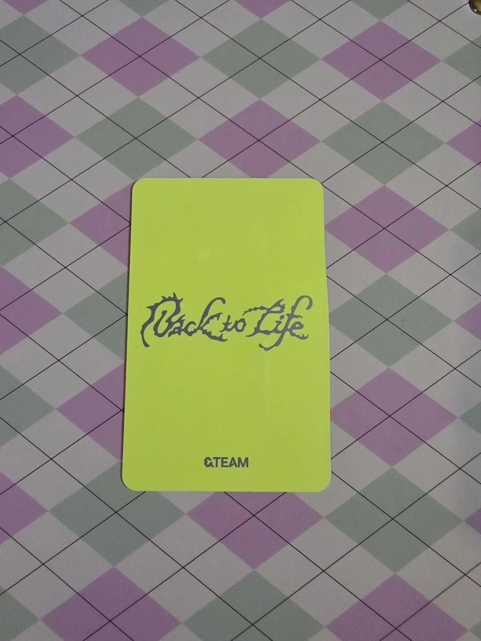&TEAM K &TEAM - K - Back to Life  Album album photocard breath version B version listing photo 2