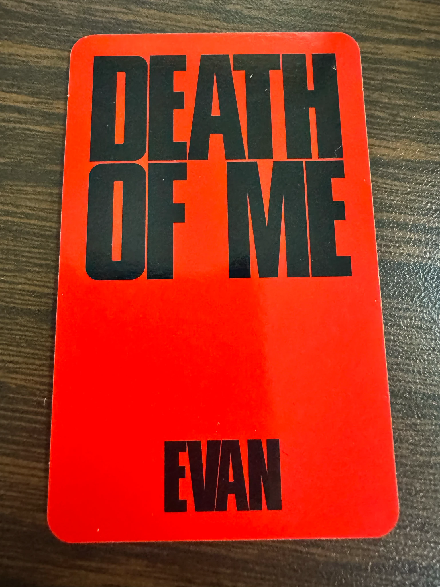 EVAN Evan (Heeseung) EVAN - Evan (Heeseung) - DEATH OF ME Album album photocard explosion version listing photo 2