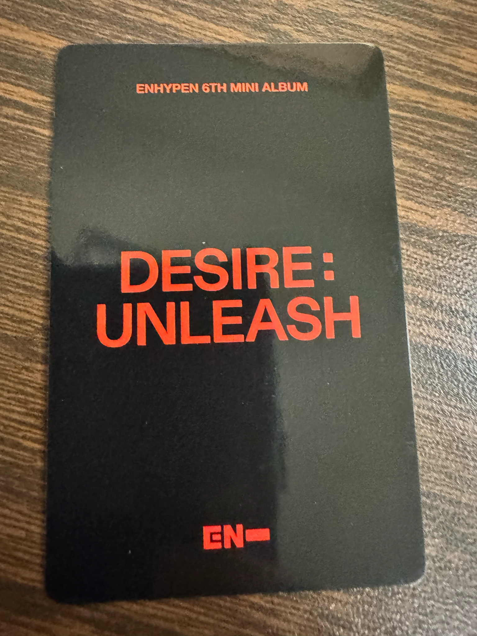 ENHYPEN Evan (Heeseung) ENHYPEN - Heeseung - DESIRE: UNLEASH Album lucky draw round 4 yizhiyu (yzy) listing photo 2