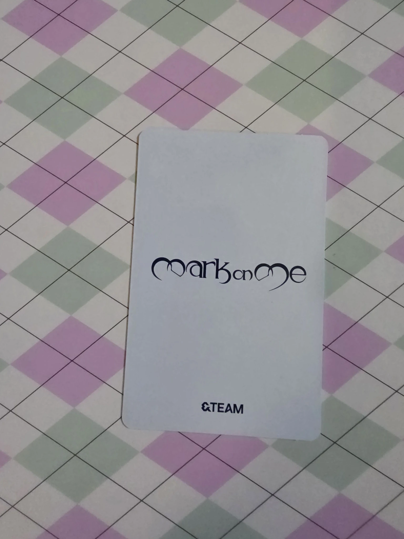 &TEAM Fuma &TEAM - Fuma - Mark on Me Album album photocard crave you version listing photo 2