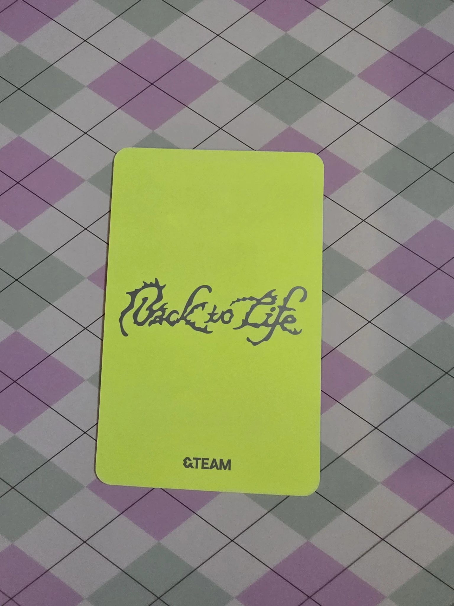 &TEAM Fuma &TEAM - Fuma - Back to Life Album album photocard breath version B version listing photo 2
