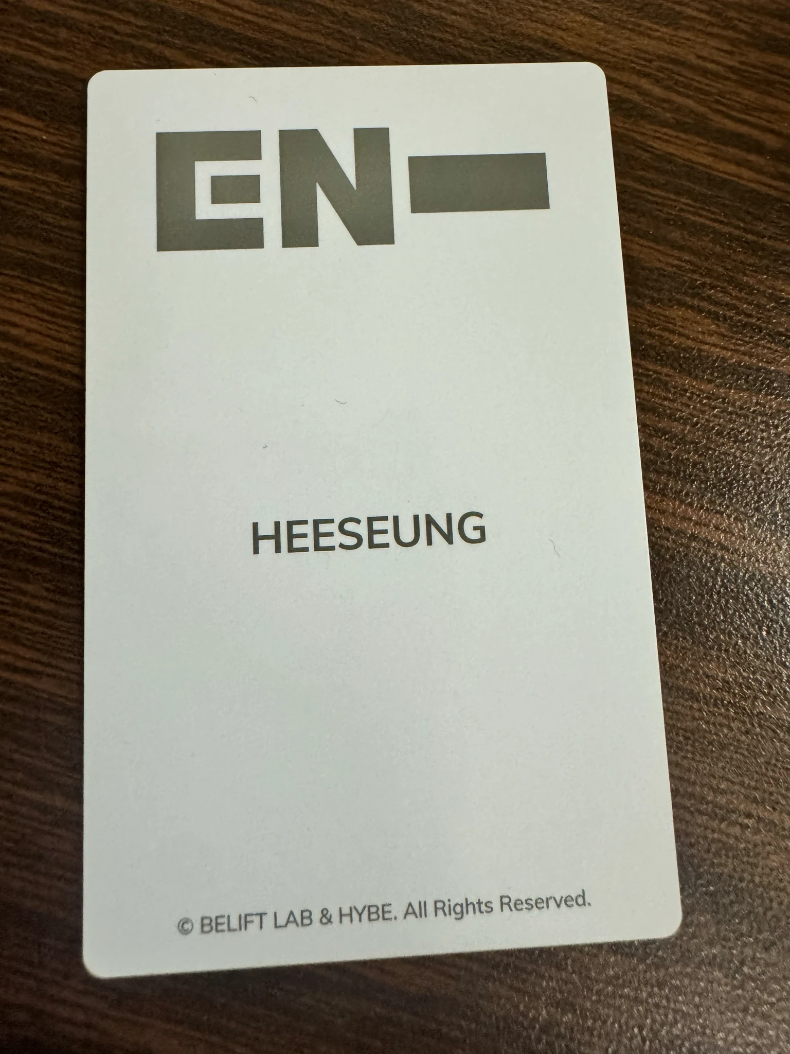 ENHYPEN Evan (Heeseung) ENHYPEN - Heeseung - Official Light Stick Ver. 2 Other lightstick photocard set listing photo 2