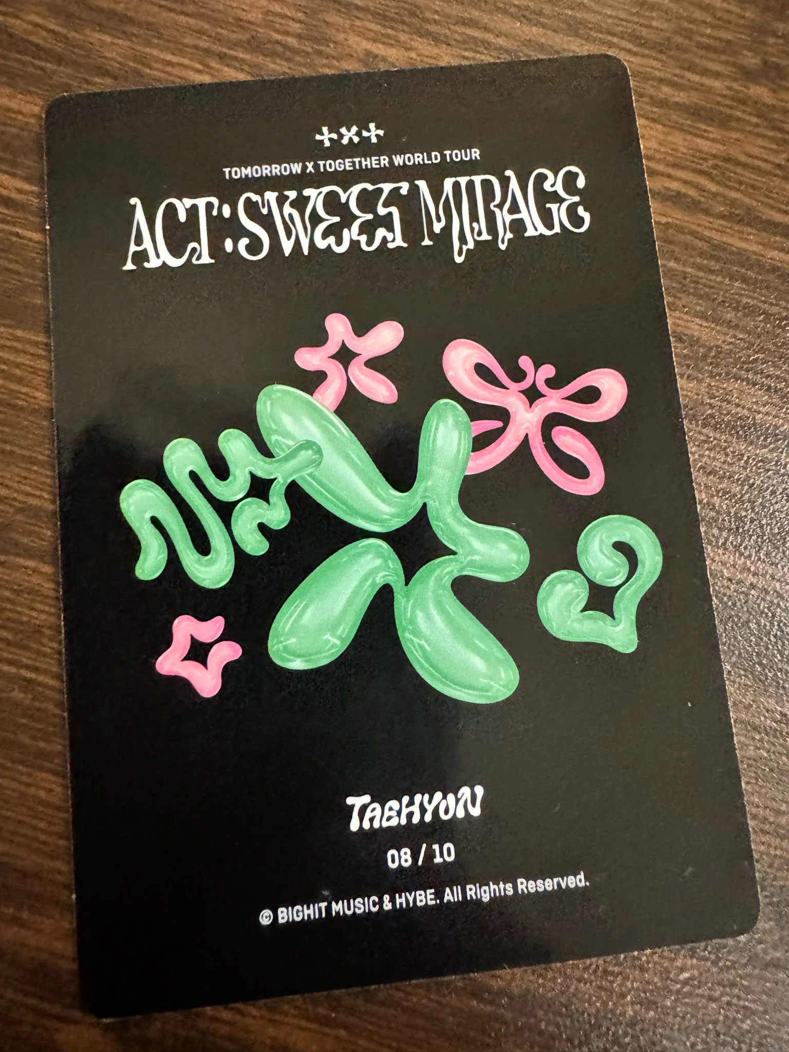 TOMORROW X TOGETHER Taehyun TOMORROW X TOGETHER - Taehyun - ACT:SWEET MIRAGE Event mini photocard listing photo 2