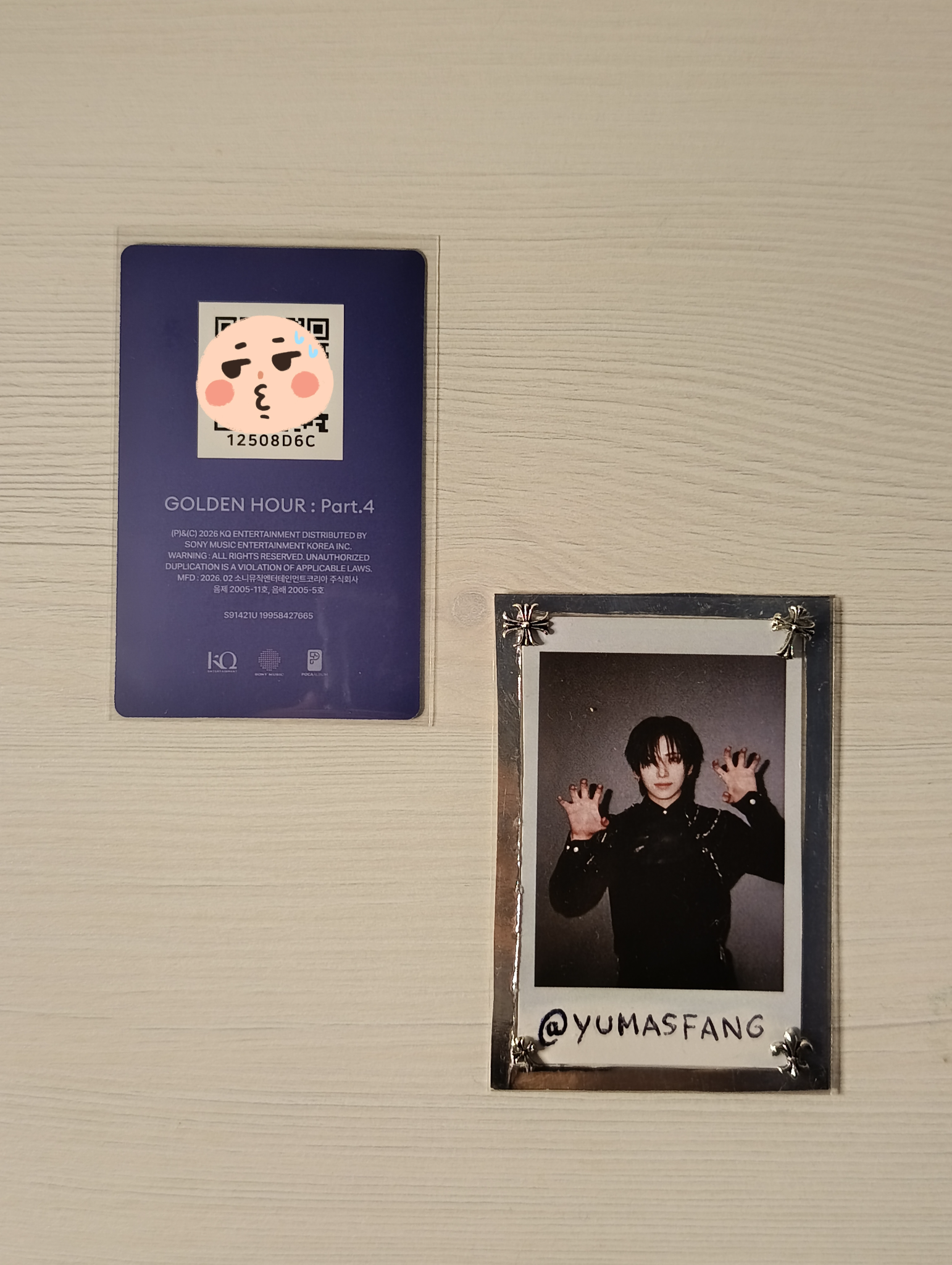 ATEEZ Yeosang ATEEZ - Yeosang - Golden Hour : Part.4 Album qr card album photocard poca album diary version listing photo 2