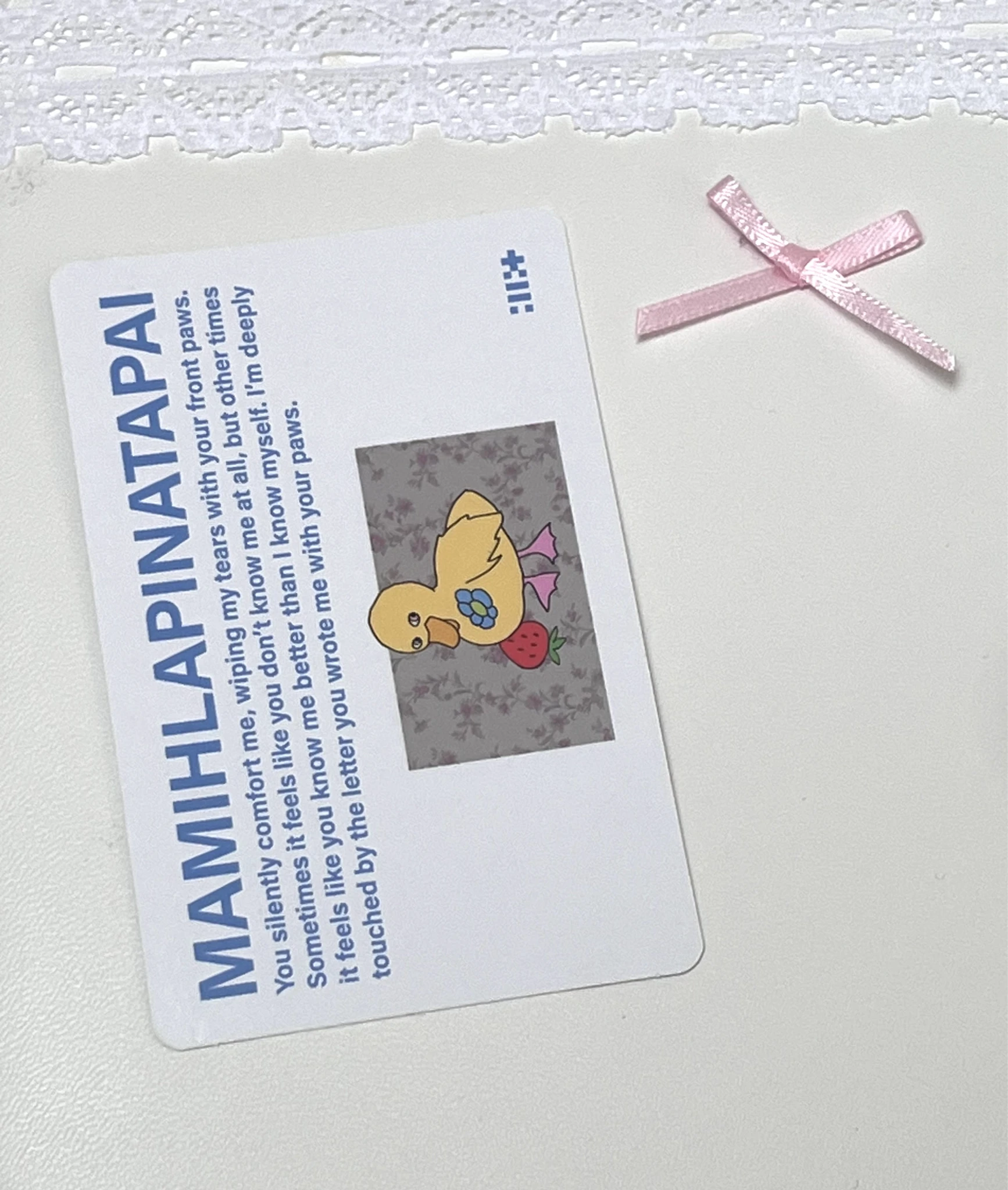 ILLIT Minju ILLIT - Minju - MAMIHLAPINATAPAI Album paw paw version album photocard listing photo 2