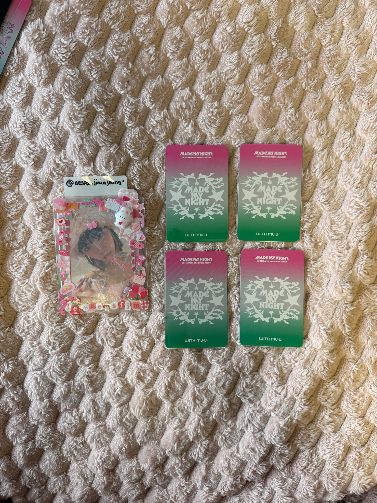 LE SSERAFIM Kazuha LE SSERAFIM - Kazuha - Made My Night Album withmuu/withdrama lucky draw (LD) listing photo 2