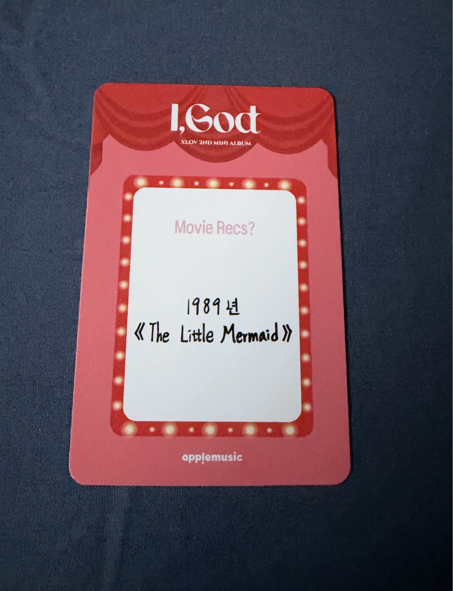 XLOV Rui XLOV - Rui - I, God Album apple music fansign listing photo 2