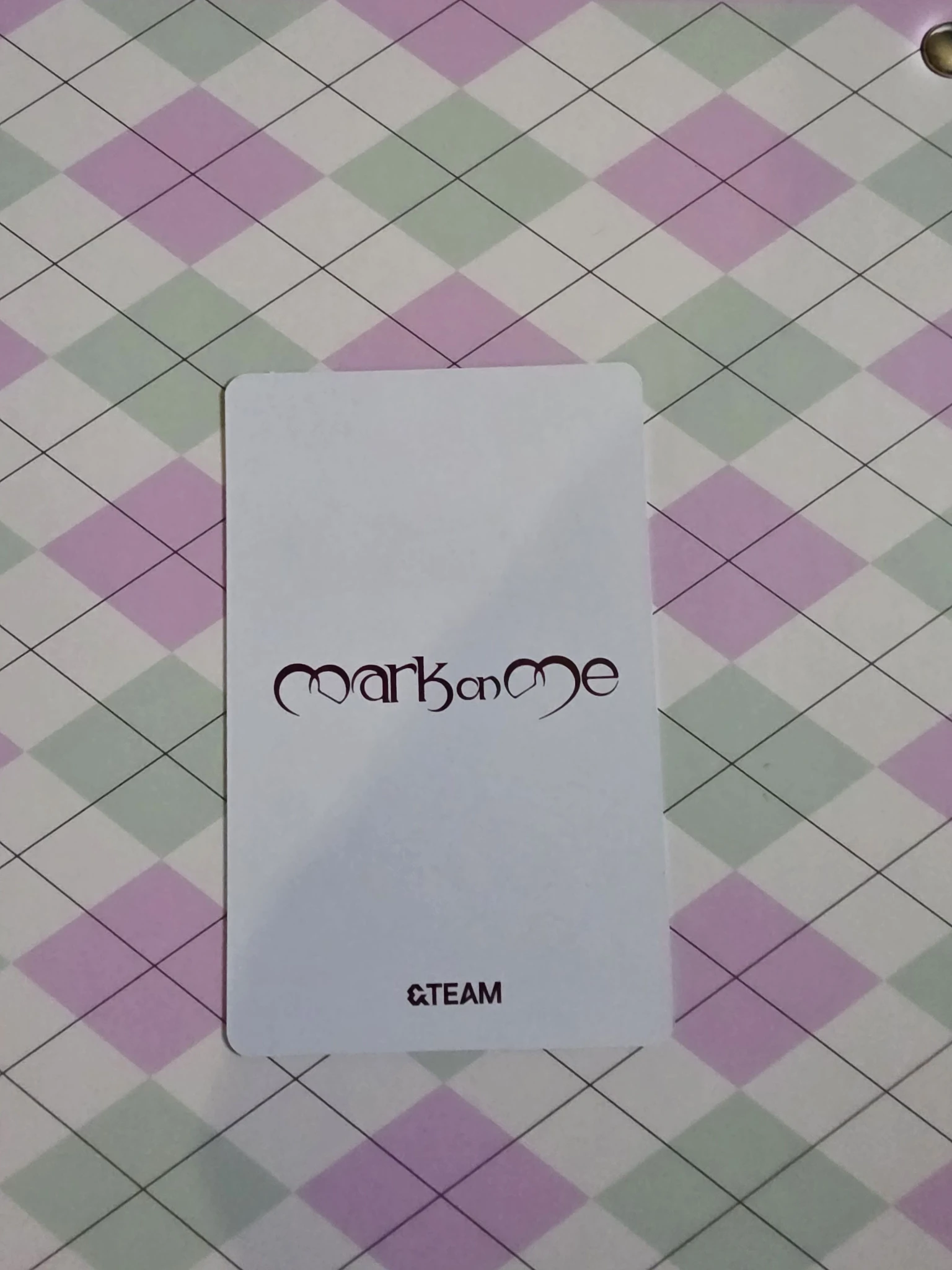 &TEAM Harua  &TEAM - Harua - Mark on Me Album tame me version B version album photocard listing photo 2