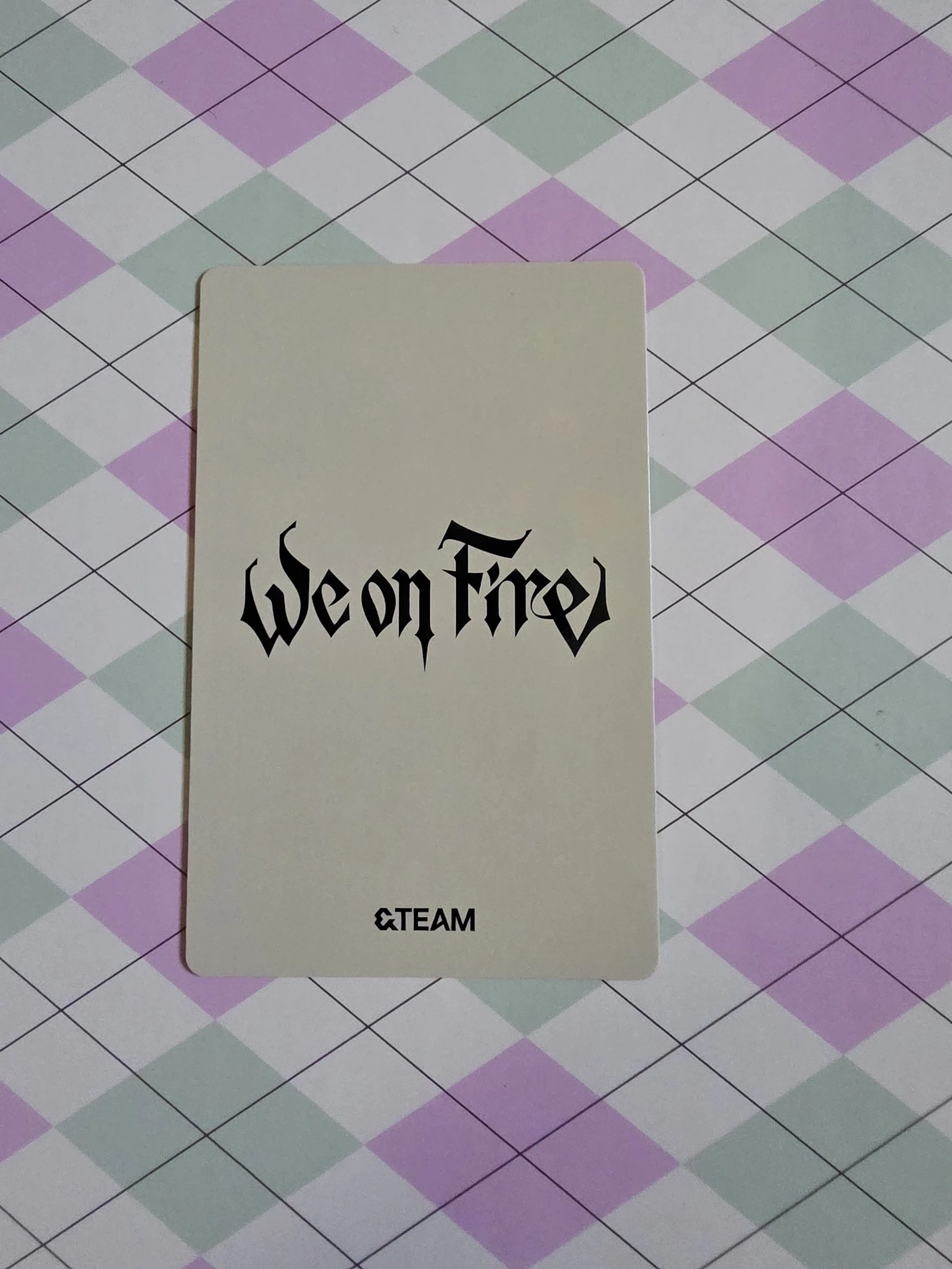 &TEAM Harua &TEAM - We on Fire Album album photocard limited edition listing photo 2