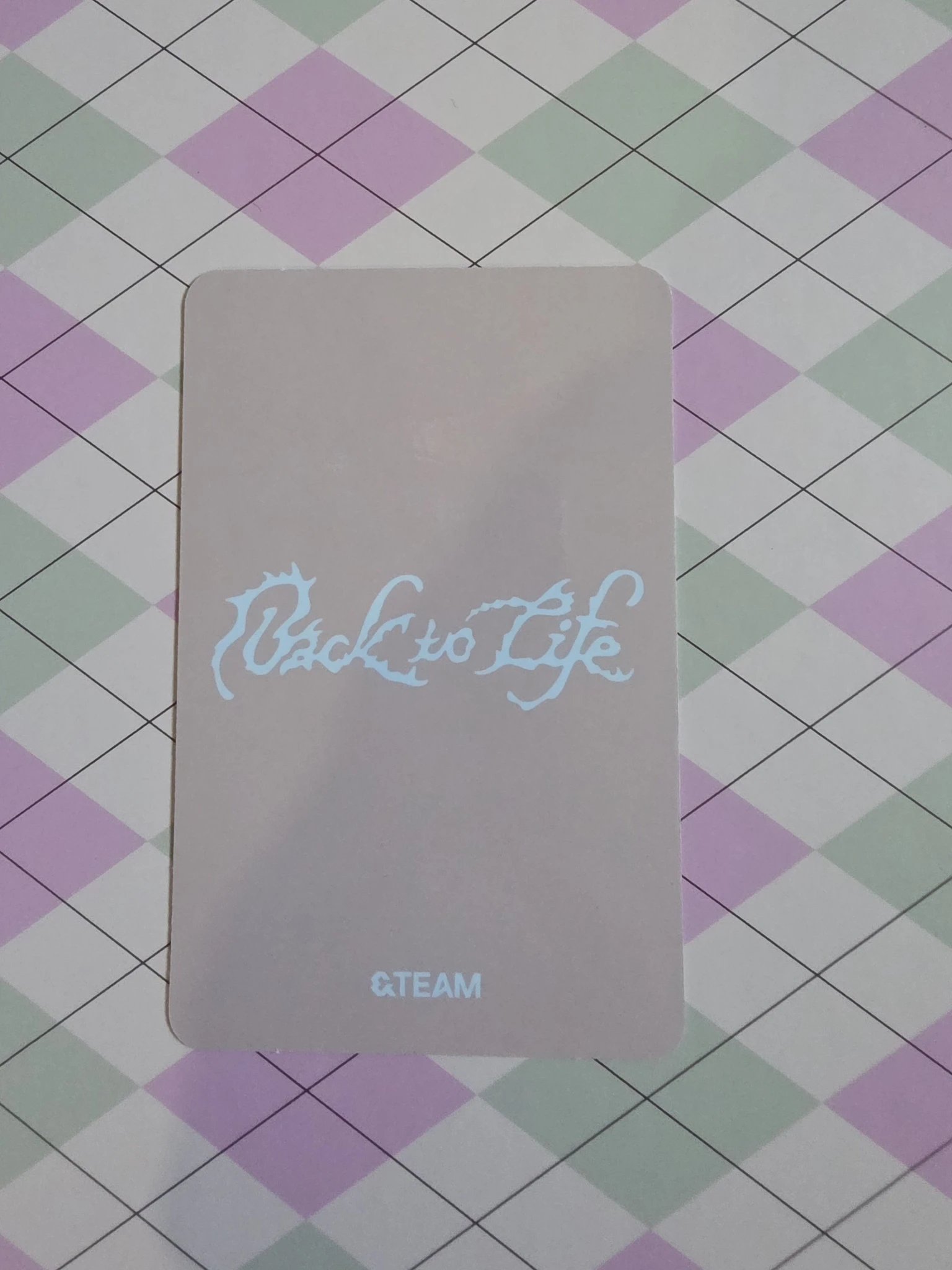 &TEAM Harua &TEAM - Harua - Back to Life Album album photocard gaze version A version listing photo 2