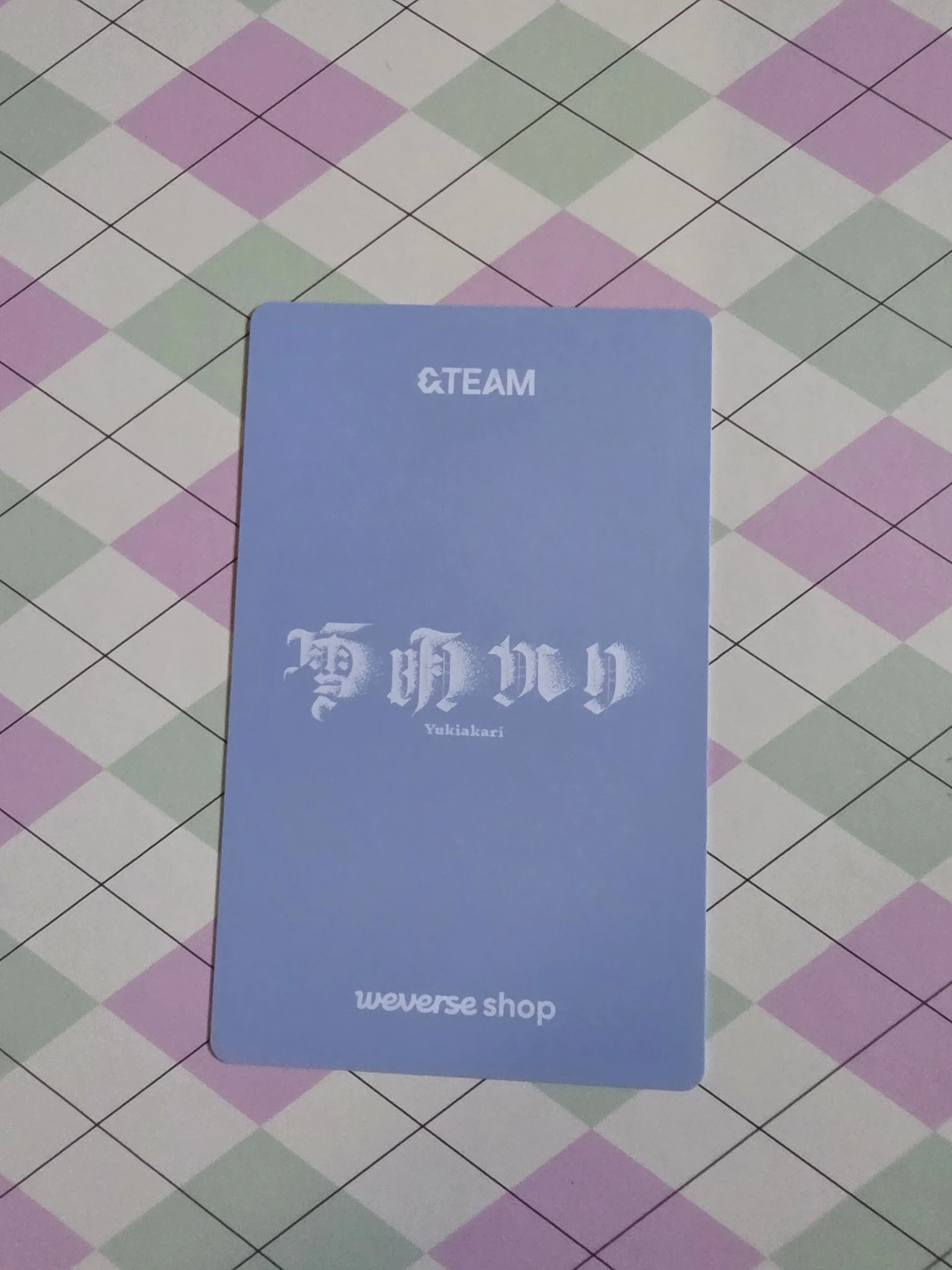 &TEAM Harua &TEAM - Harua - Yukiakari Album pob (pre-order benefit) weverse global shop (wvg) listing photo 2