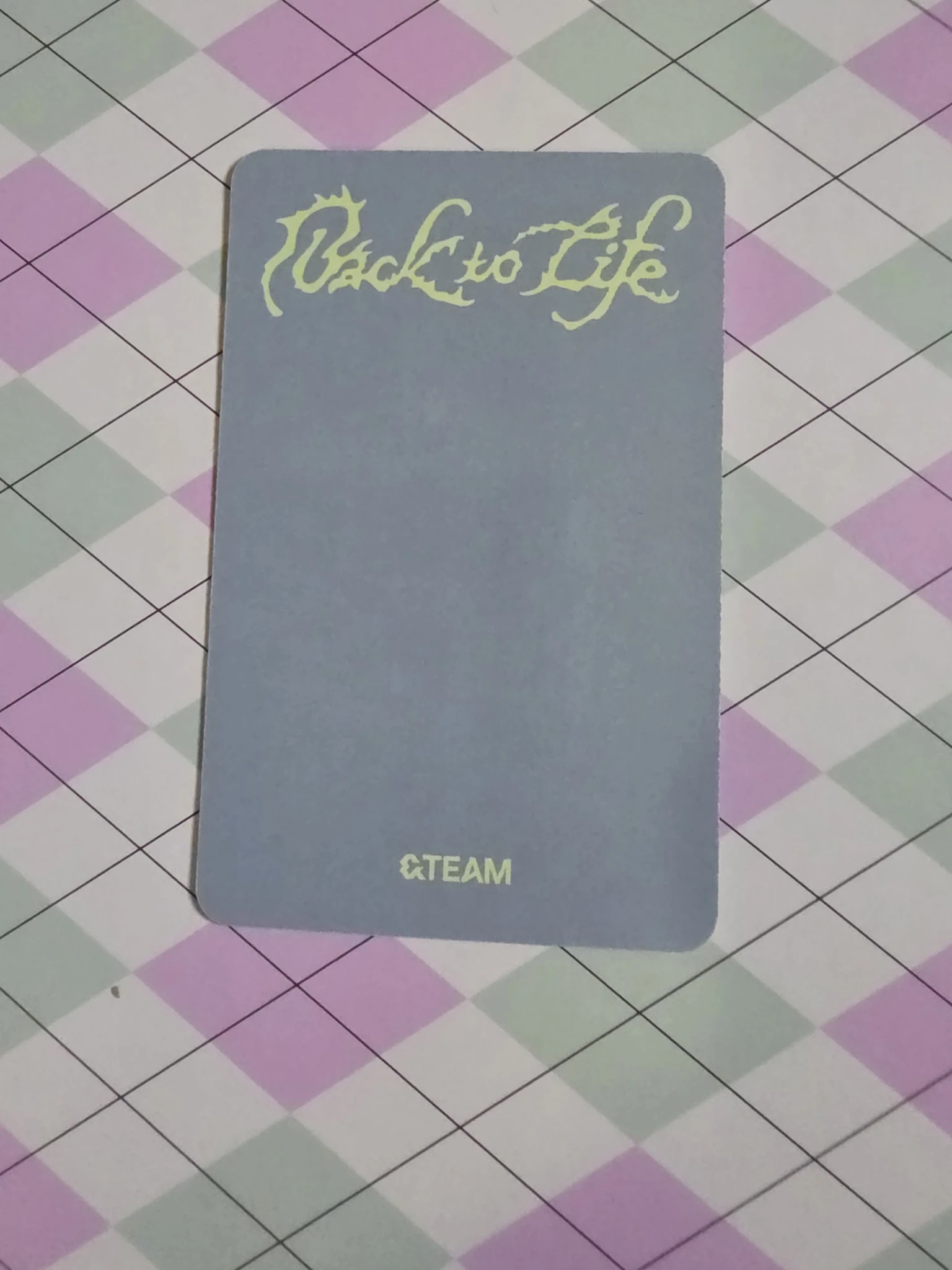 &TEAM Harua  &TEAM - Harua  - Back to Life  Album album photocard listing photo 2
