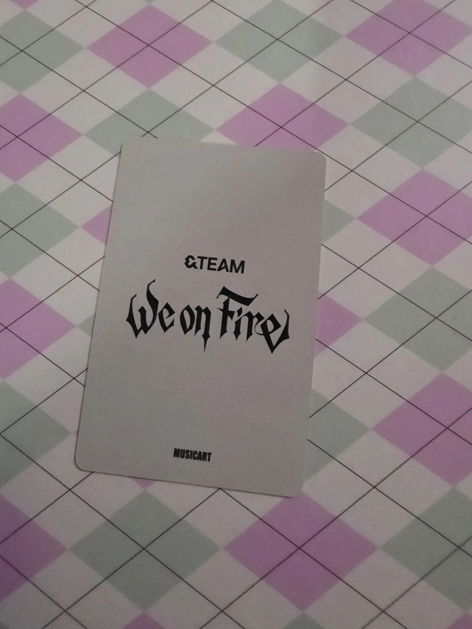 &TEAM Maki &TEAM - Maki - We on Fire  Album fansign musicart (music art) listing photo 2