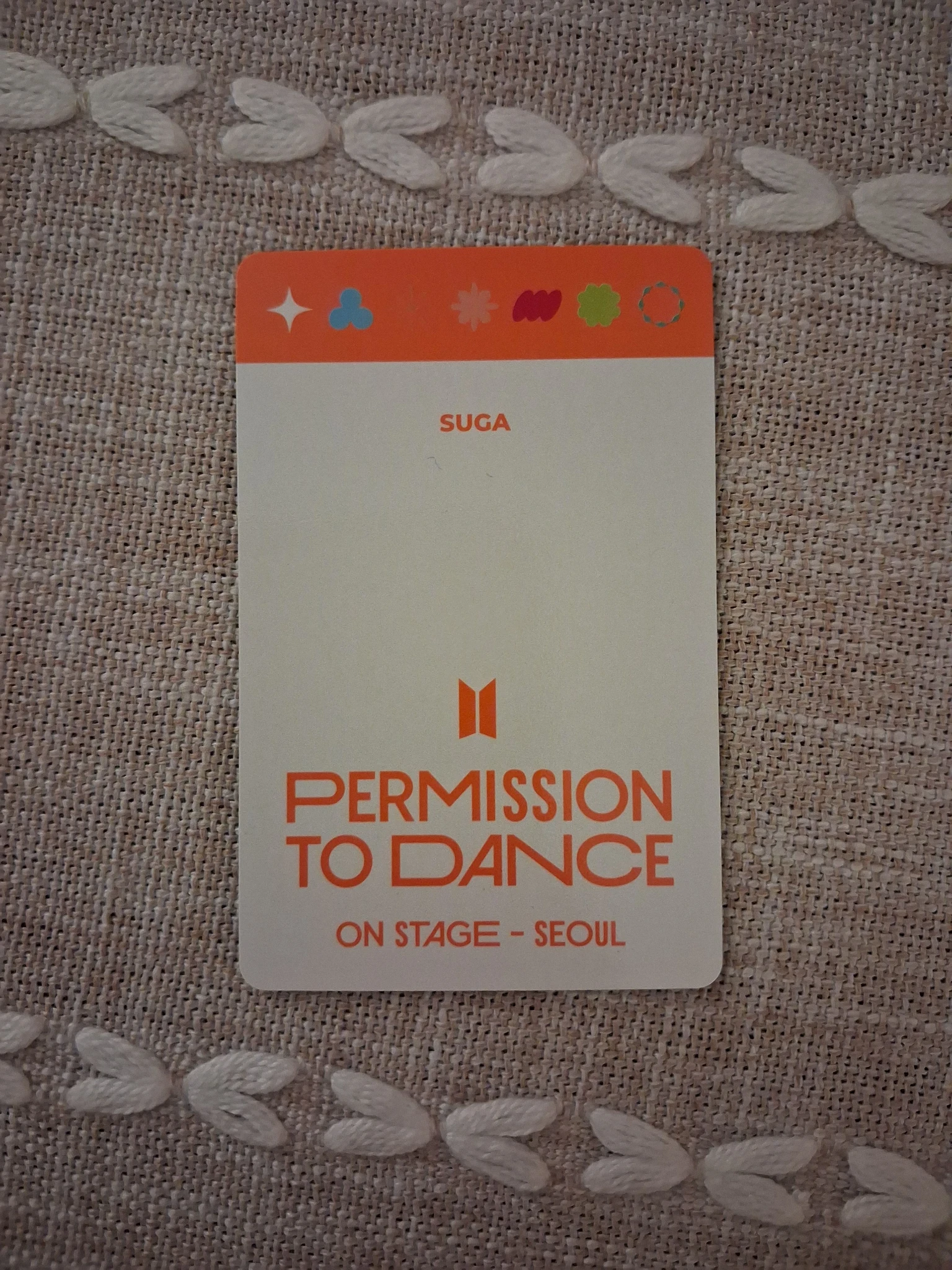 BTS SUGA BTS - SUGA - Permission To Dance On Stage - Seoul Other photocard set listing photo 2