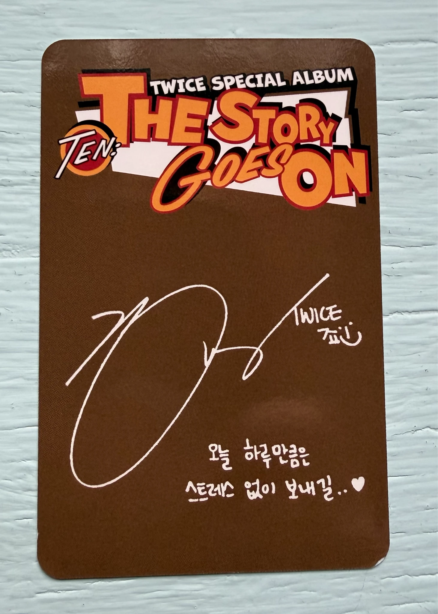 TWICE Jihyo TWICE - Jihyo - TEN: The Story Goes On Album album photocard Cast Ver. listing photo 2
