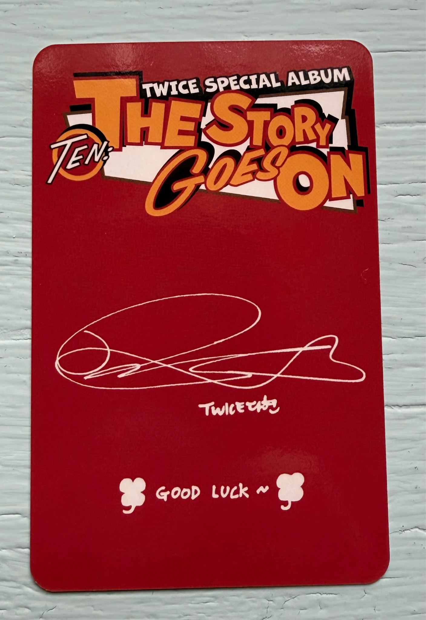 TWICE Dahyun TWICE - Dahyun - TEN: The Story Goes On Album album photocard Cast Ver. listing photo 2