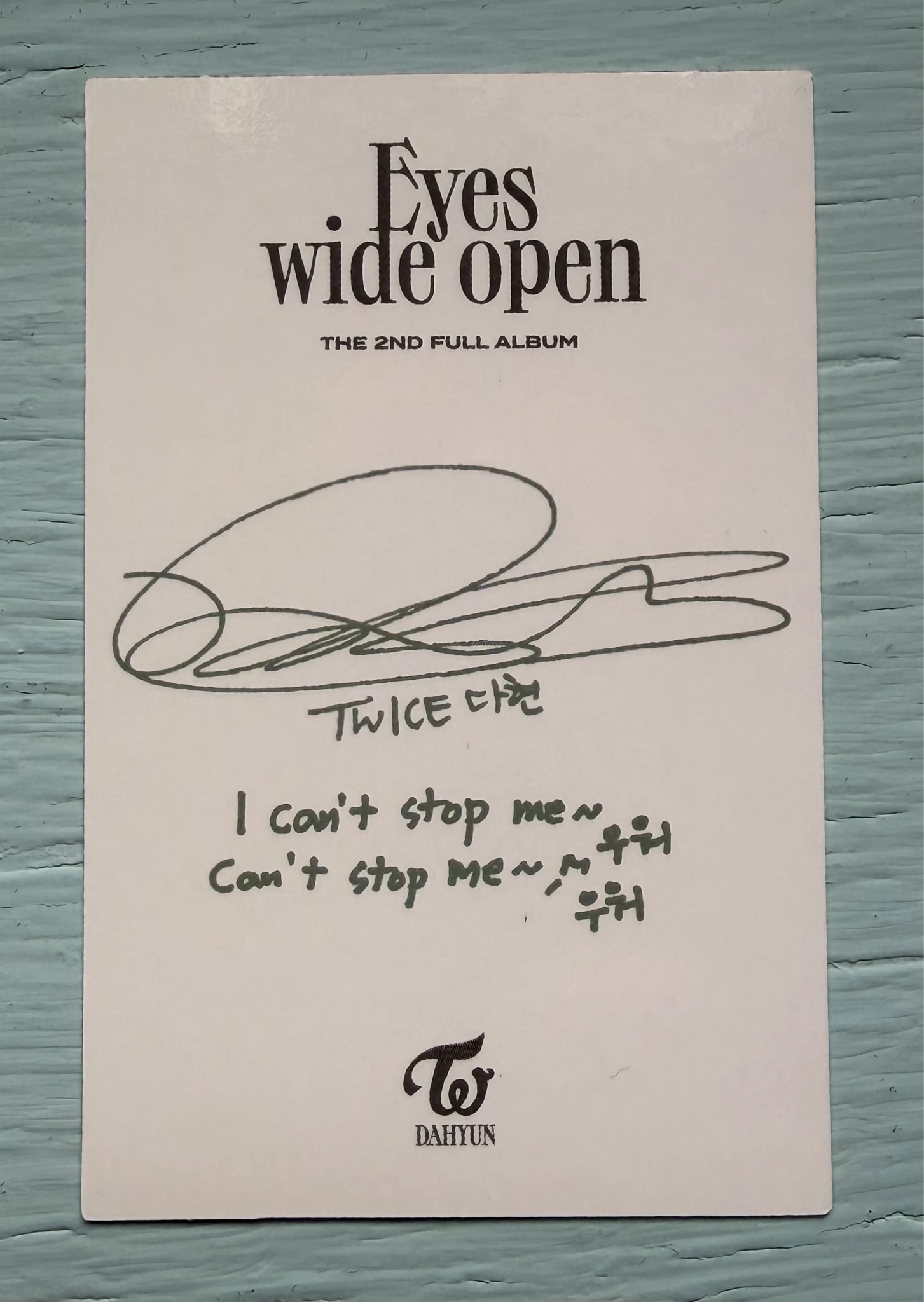 TWICE Dahyun TWICE-Dahyun-Album-eyes wide open listing photo 2