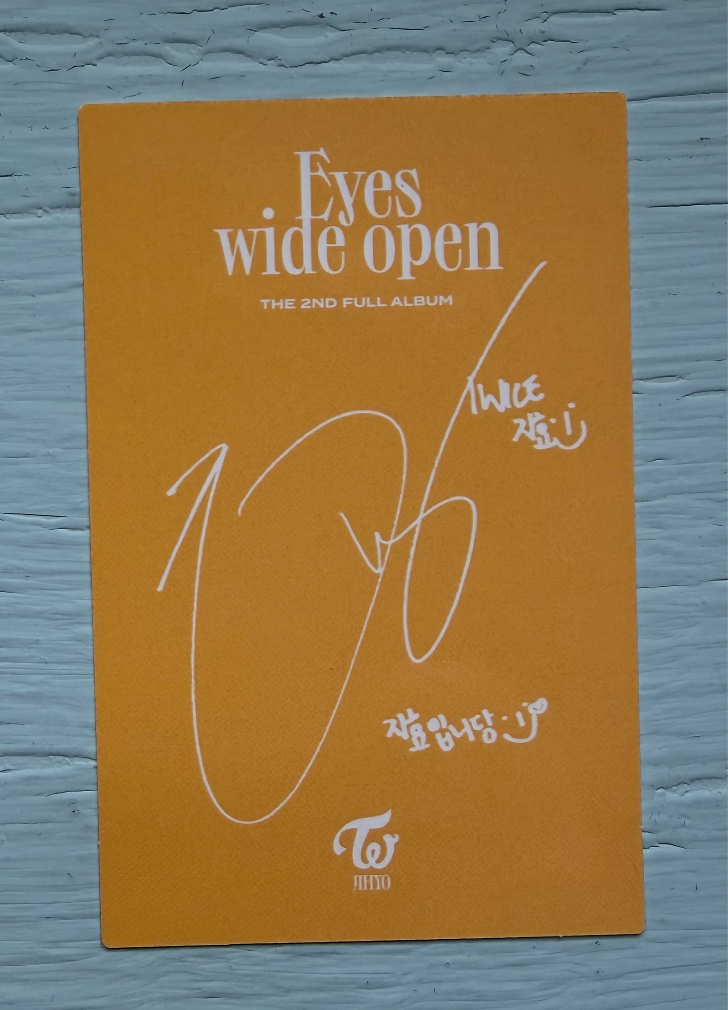 TWICE Jihyo TWICE-Jihyo-Album-eyes wide open listing photo 2
