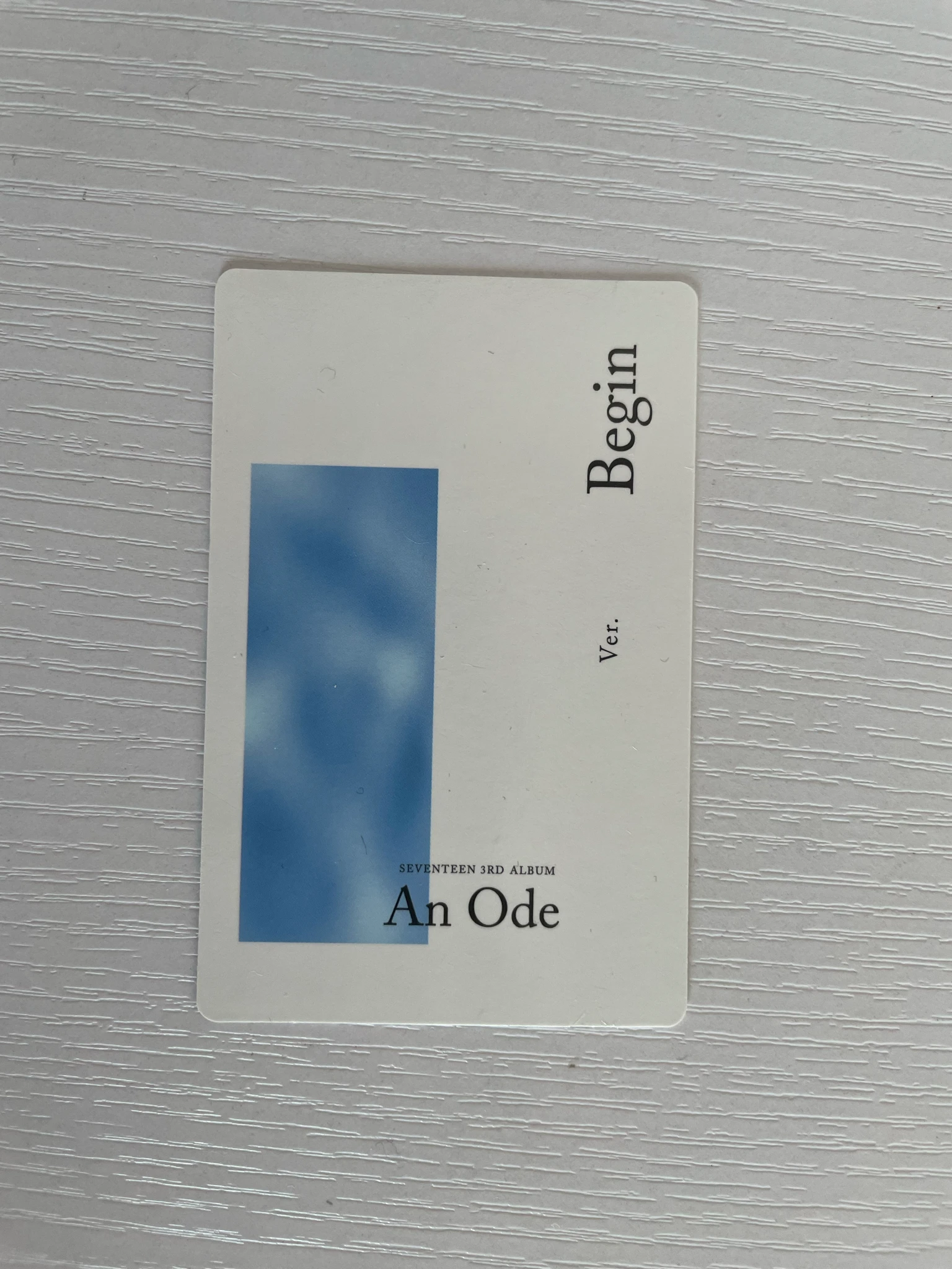 SEVENTEEN DK SEVENTEEN - DK - An Ode Album begin version white back listing photo 2