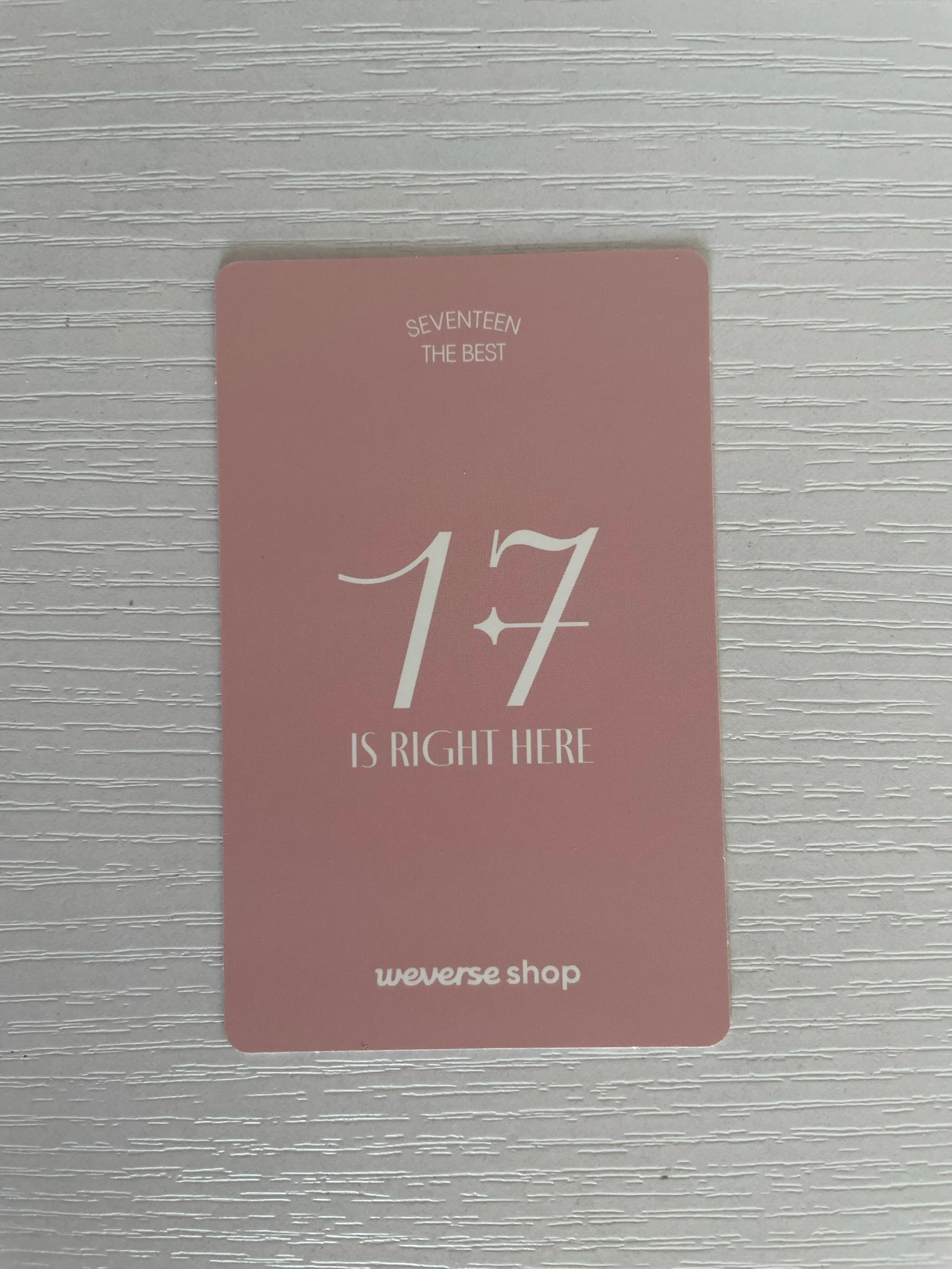 SEVENTEEN Vernon SEVENTEEN - Vernon - 17 IS RIGHT HERE Album dear version pob (pre-order benefit) weverse global shop (wvg) listing photo 2