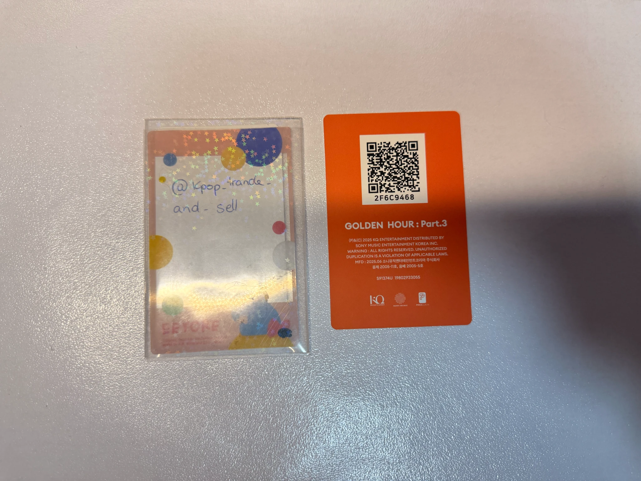 ATEEZ Yunho ATEEZ - Yunho - Golden Hour : Part.3 Album poca album qr ver. 2 listing photo 2