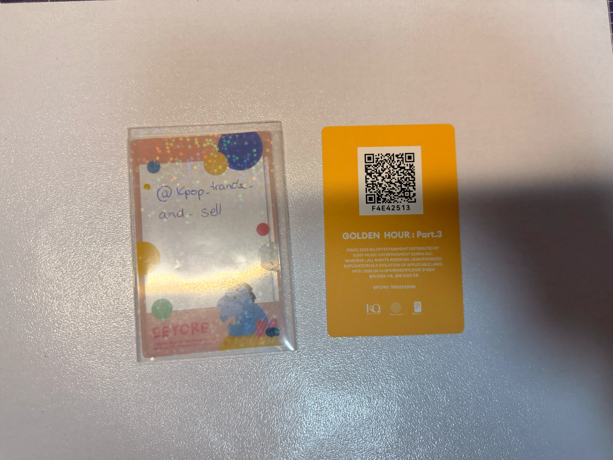 ATEEZ Wooyoung ATEEZ - Wooyoung - Golden Hour : Part.3 Album poca album qr ver. 1 listing photo 2