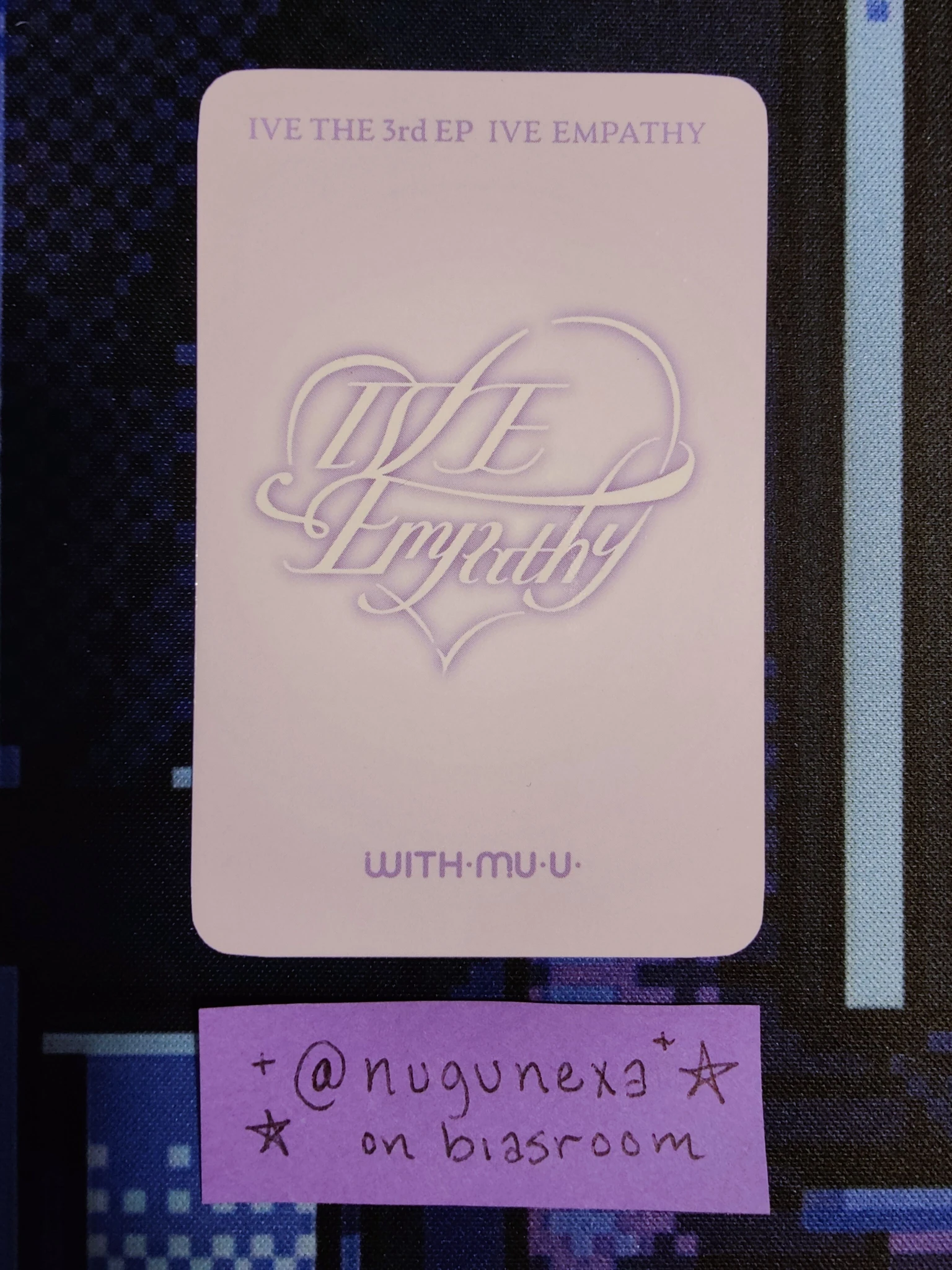IVE Yujin IVE - Yujin - IVE EMPATHY Album withmuu lucky draw listing photo 2