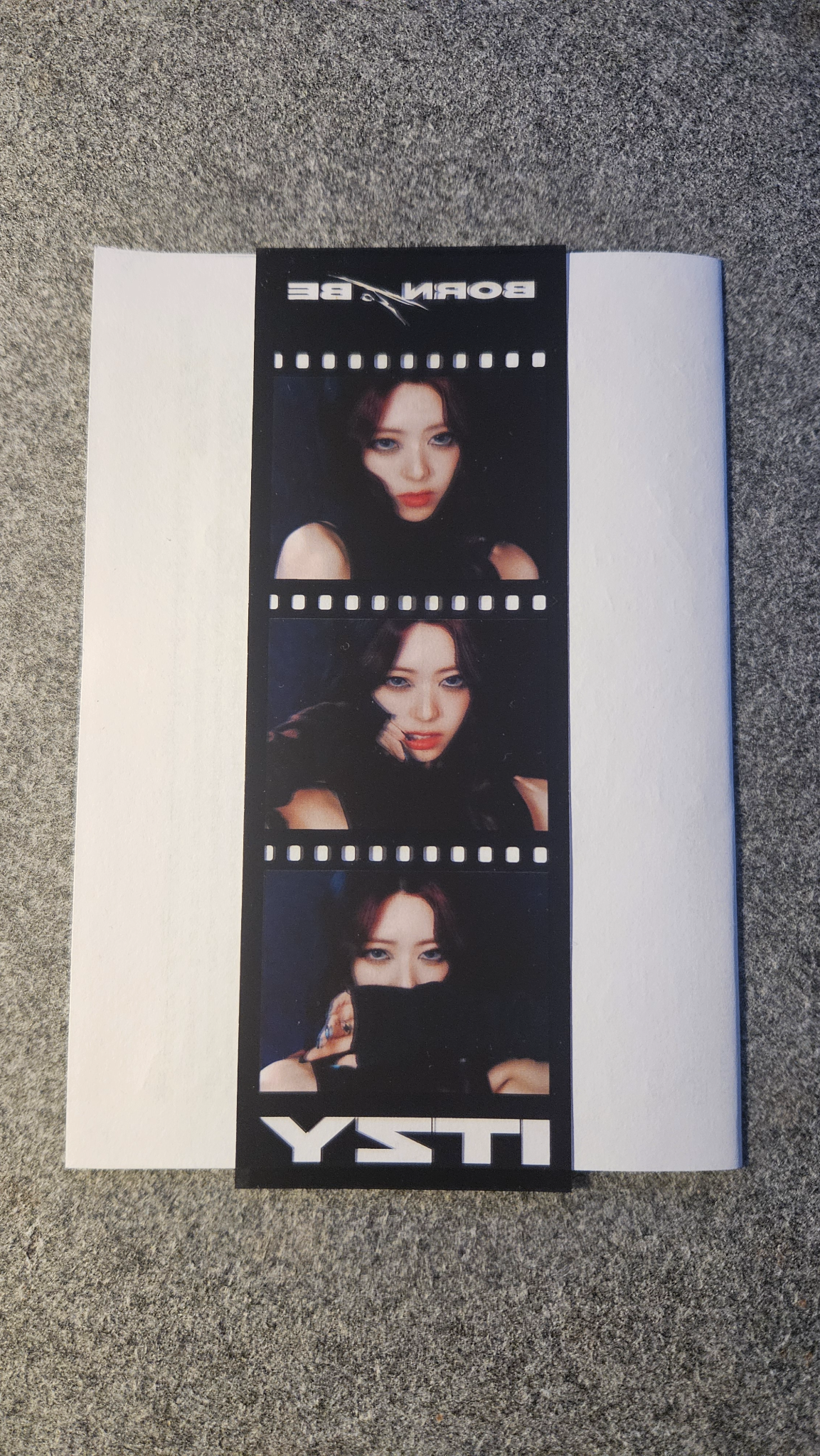 ITZY Yuna ITZY - Yuna - BORN TO BE Album 3 cut photo film strip pob (pre-order benefit) transparent listing photo 2