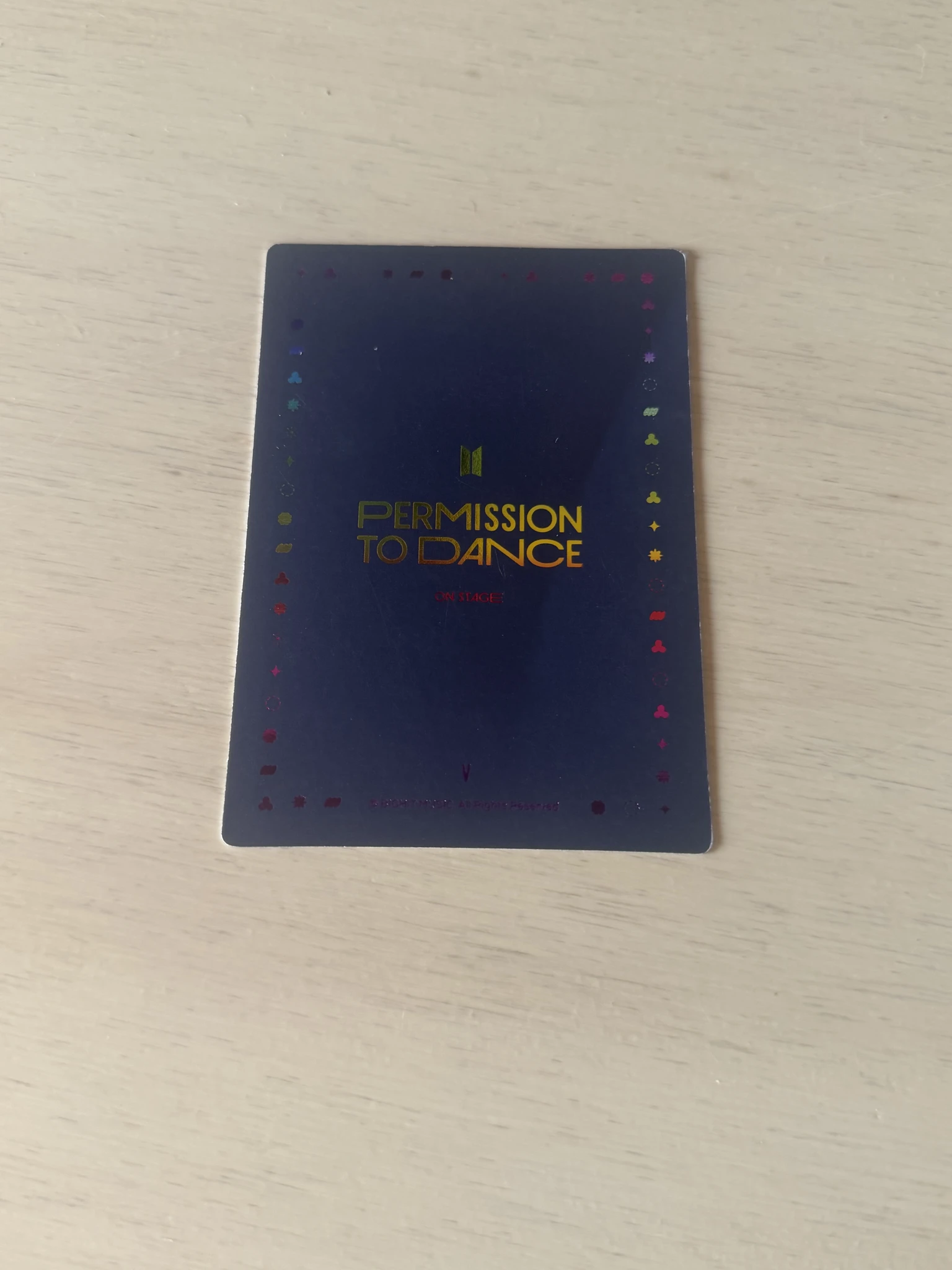 BTS V BTS - V - Permission To Dance On Stage Tour Event mini photocard seoul version listing photo 2
