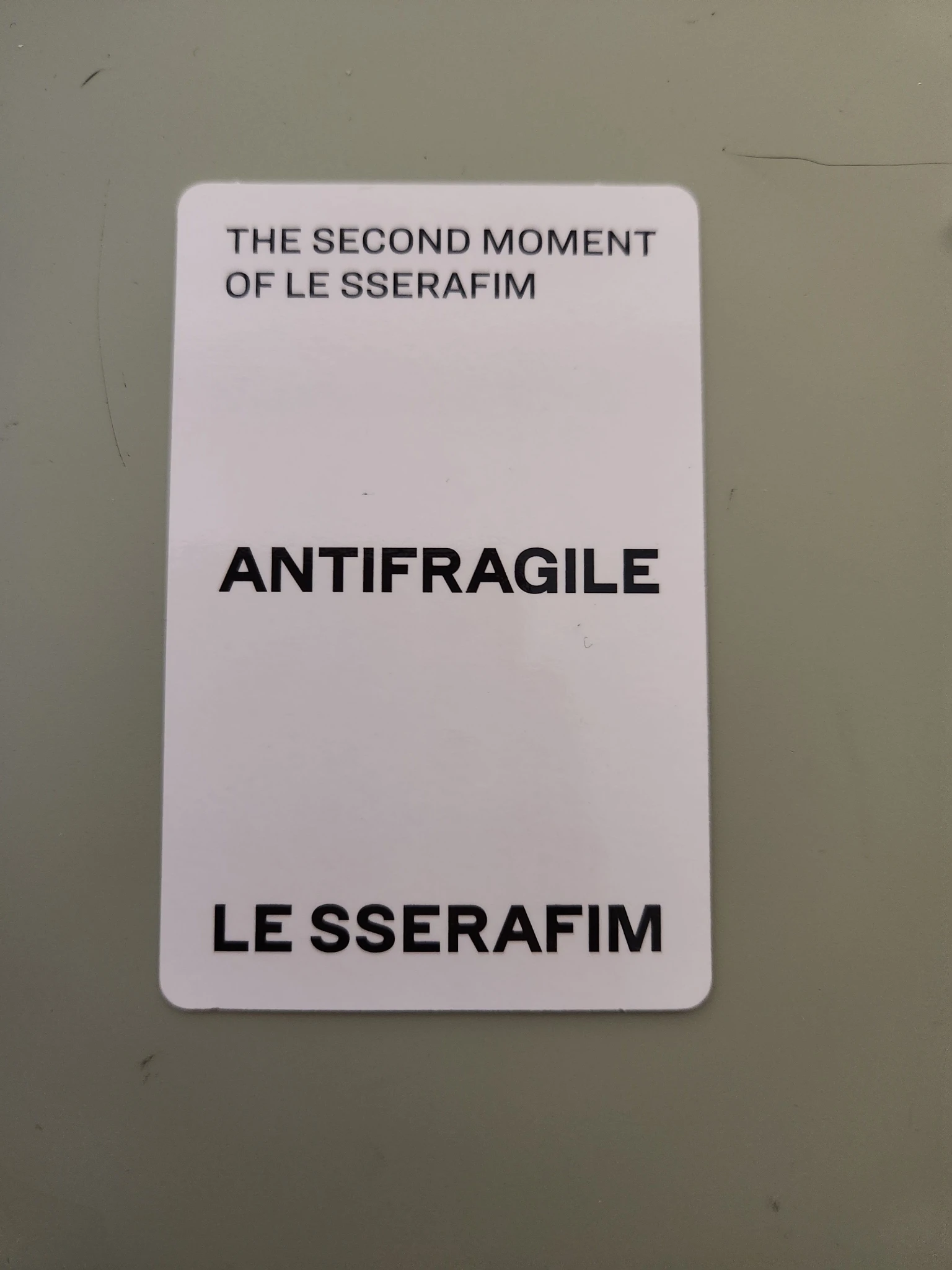 LE SSERAFIM Kazuha LE SSERAFIM - Kazuha - ANTIFRAGILE Album album photocard compact version sapphire version listing photo 2