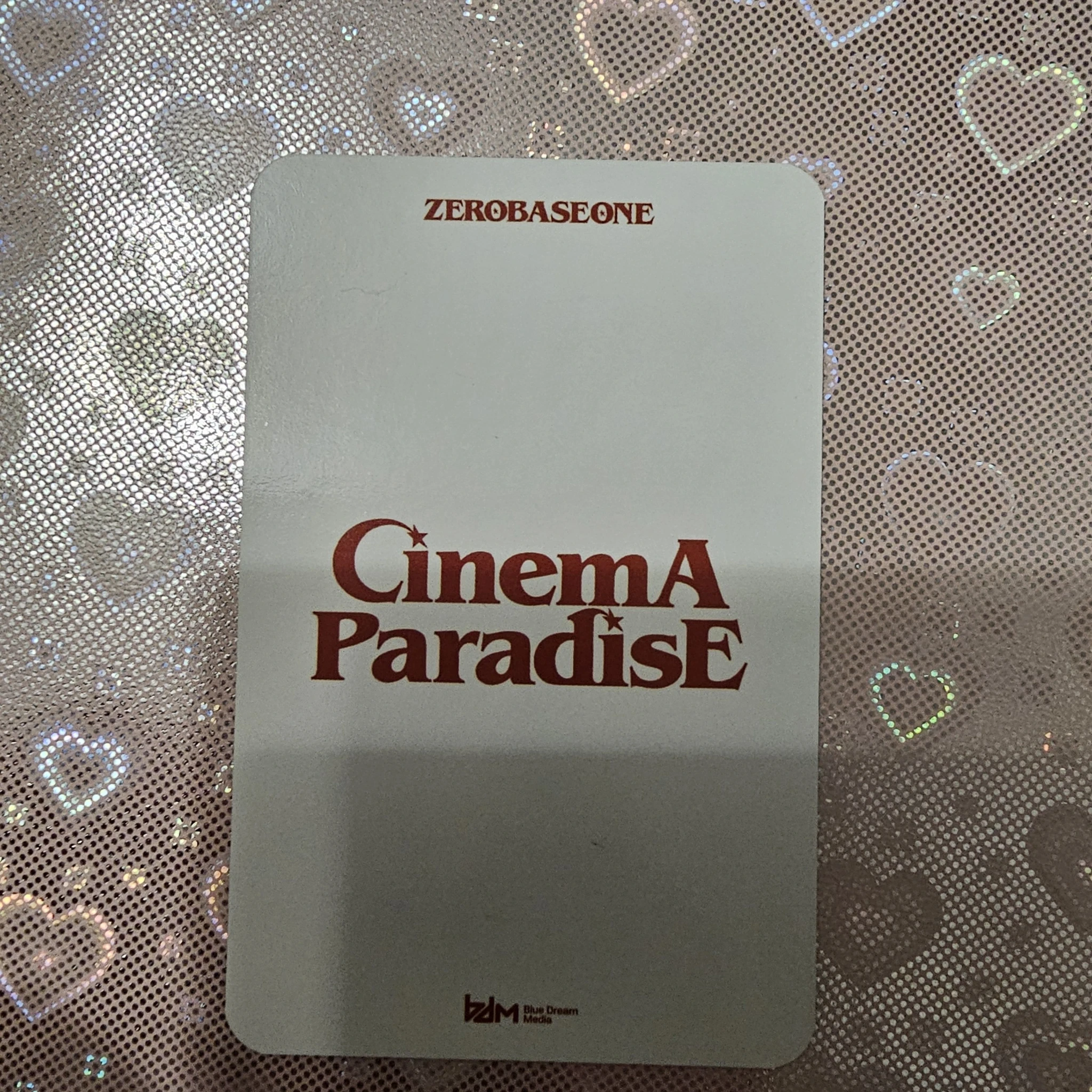 ZEROBASEONE Gunwook ZEROBASEONE - Gunwook - Cinema Paradise Album blue dream media (bdm) digipack version pob (pre-order benefit) listing photo 2
