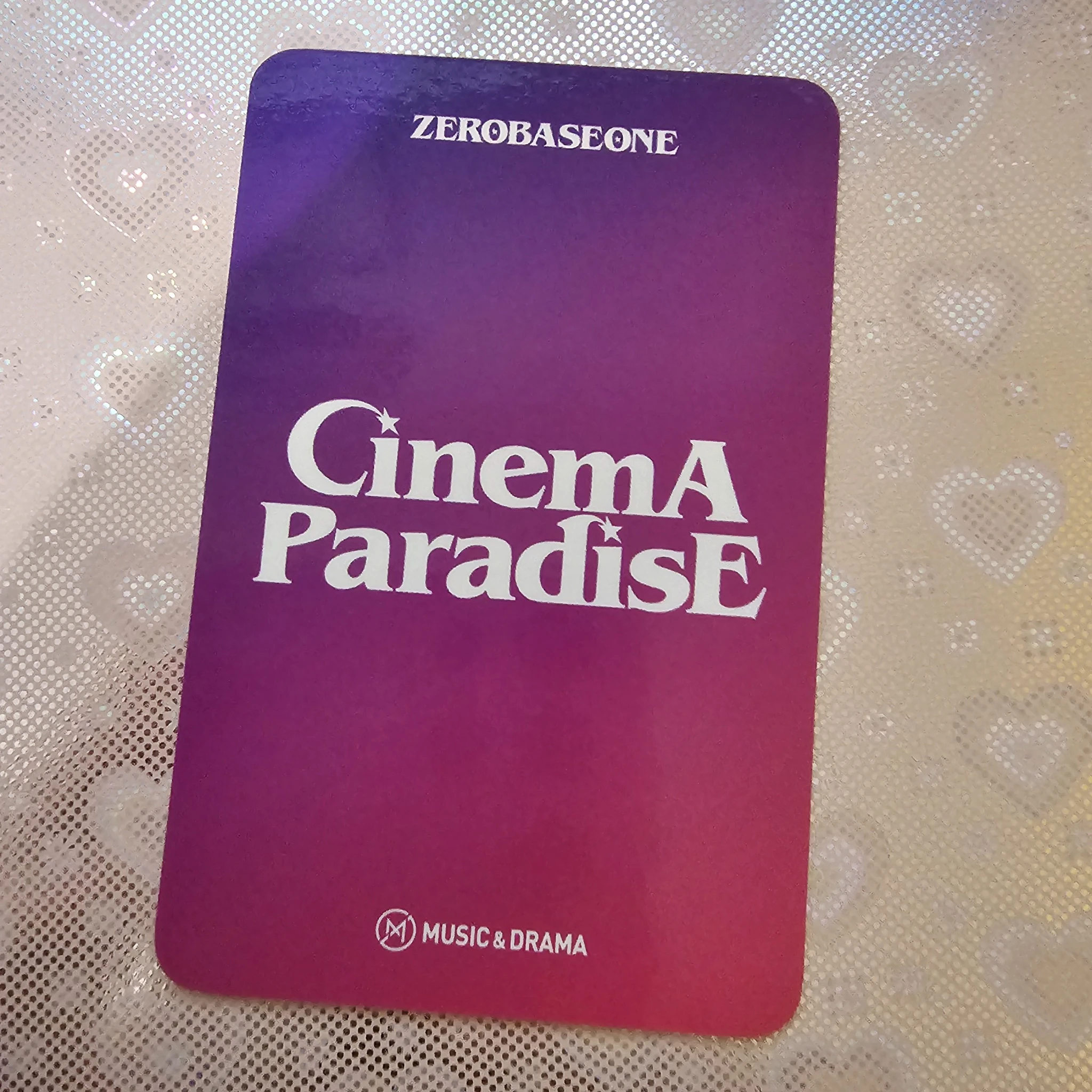ZEROBASEONE Hao ZEROBASEONE - Hao - Cinema Paradise Album pob (pre-order benefit) digipack version music & drama listing photo 2