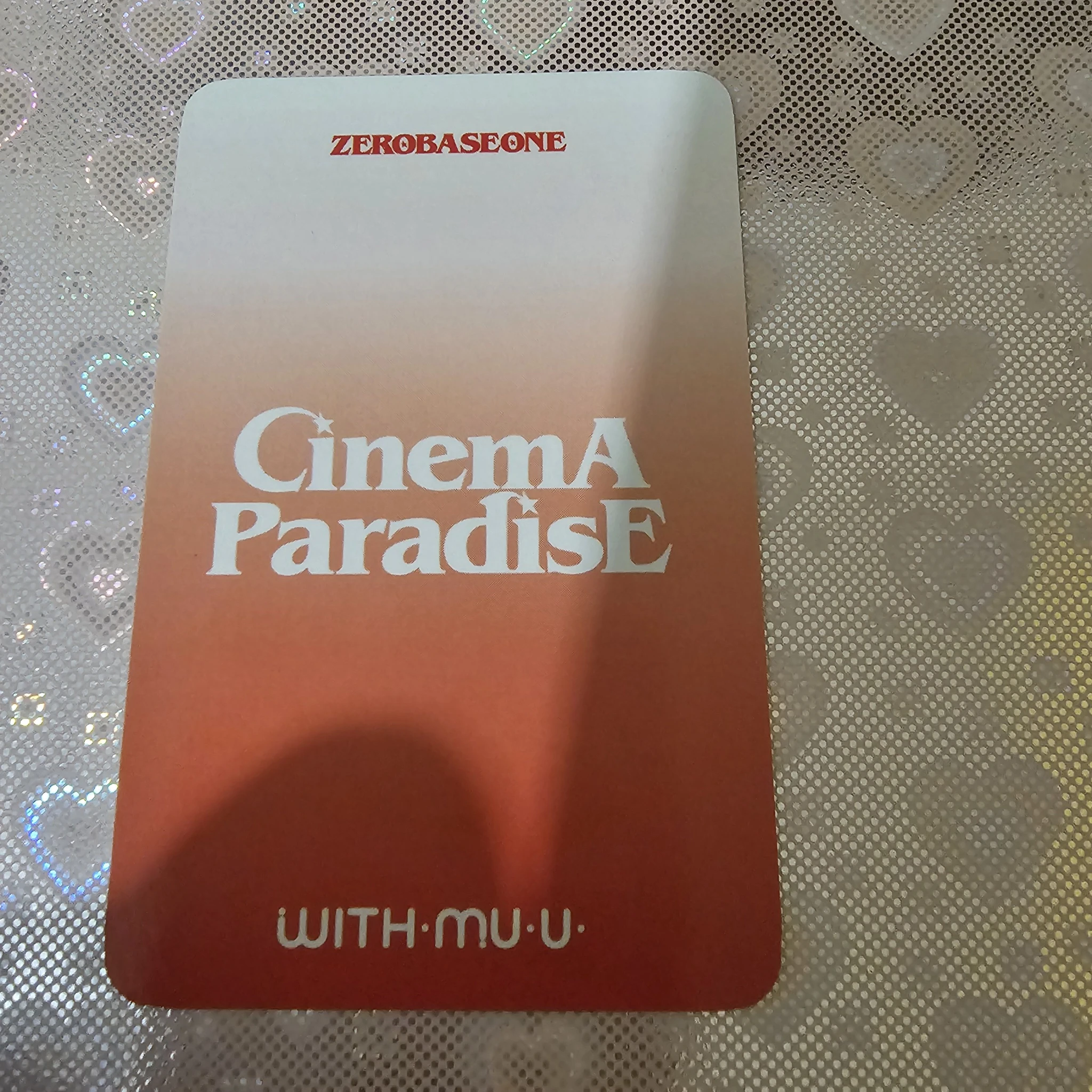 ZEROBASEONE Gunwook ZEROBASEONE - Gunwook - Cinema Paradise Album withmuu pob (pre-order benefit) listing photo 2