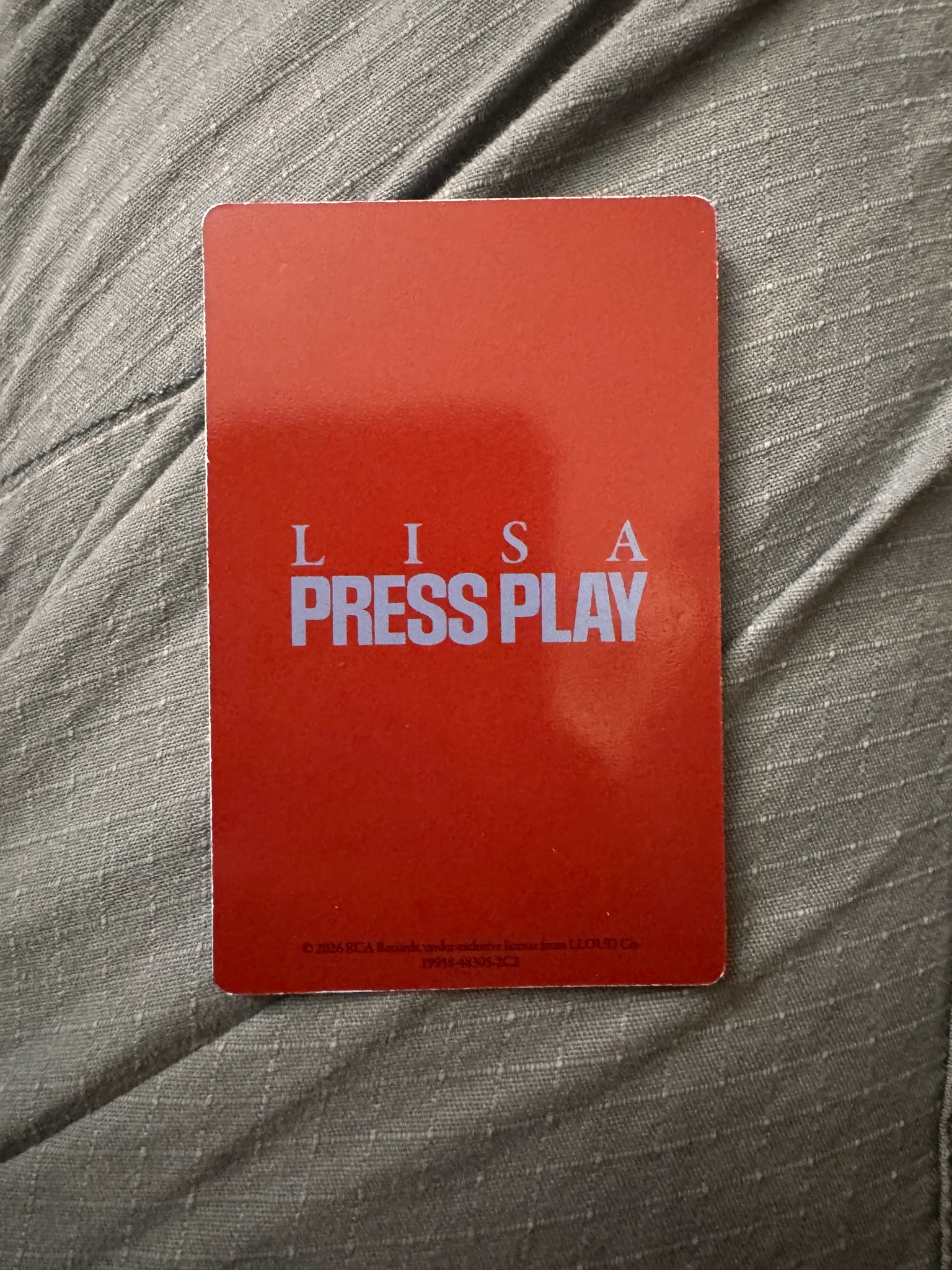 BLACKPINK Lisa BLACKPINK - Lisa - Press Play (Lisa Solo) Album rakuten pob (pre-order benefit) solo japan benefit album photocard 'target' version jewel case version listing photo 2