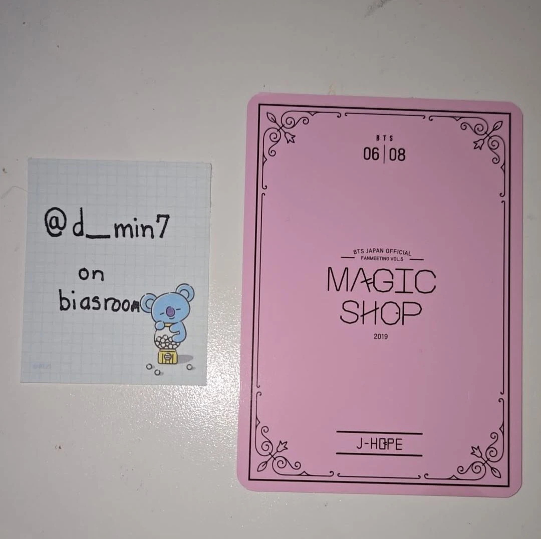 BTS j-hope BTS - j-hope - Japan Official Fanmeeting Vol.5 - Magic Shop Event mini photocard listing photo 2