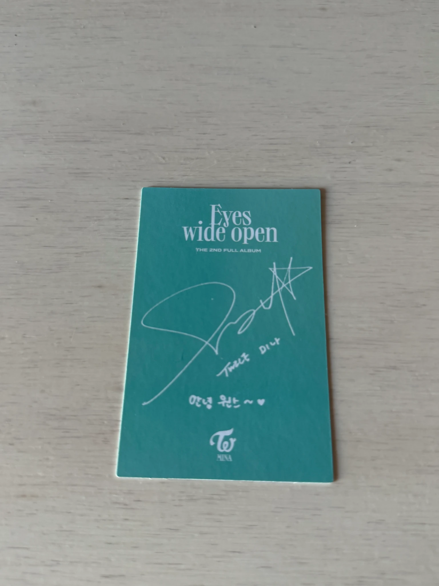 TWICE Mina TWICE-Mina-Album-eyes wide open listing photo 2