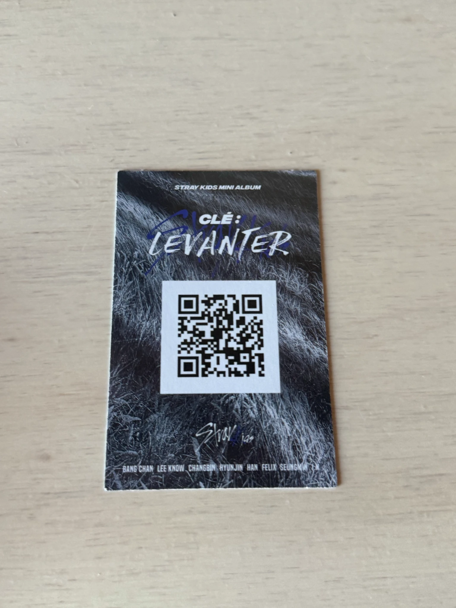 Stray Kids Felix Stray Kids - Felix - Clé: Levanter Album album photocard blue border ver. listing photo 2