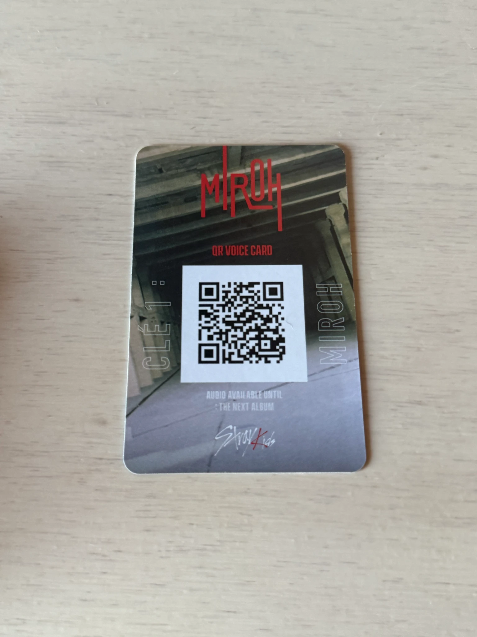 Stray Kids Felix Stray Kids - Felix - Clé 1: Miroh Album album photocard Logo Ver. listing photo 2