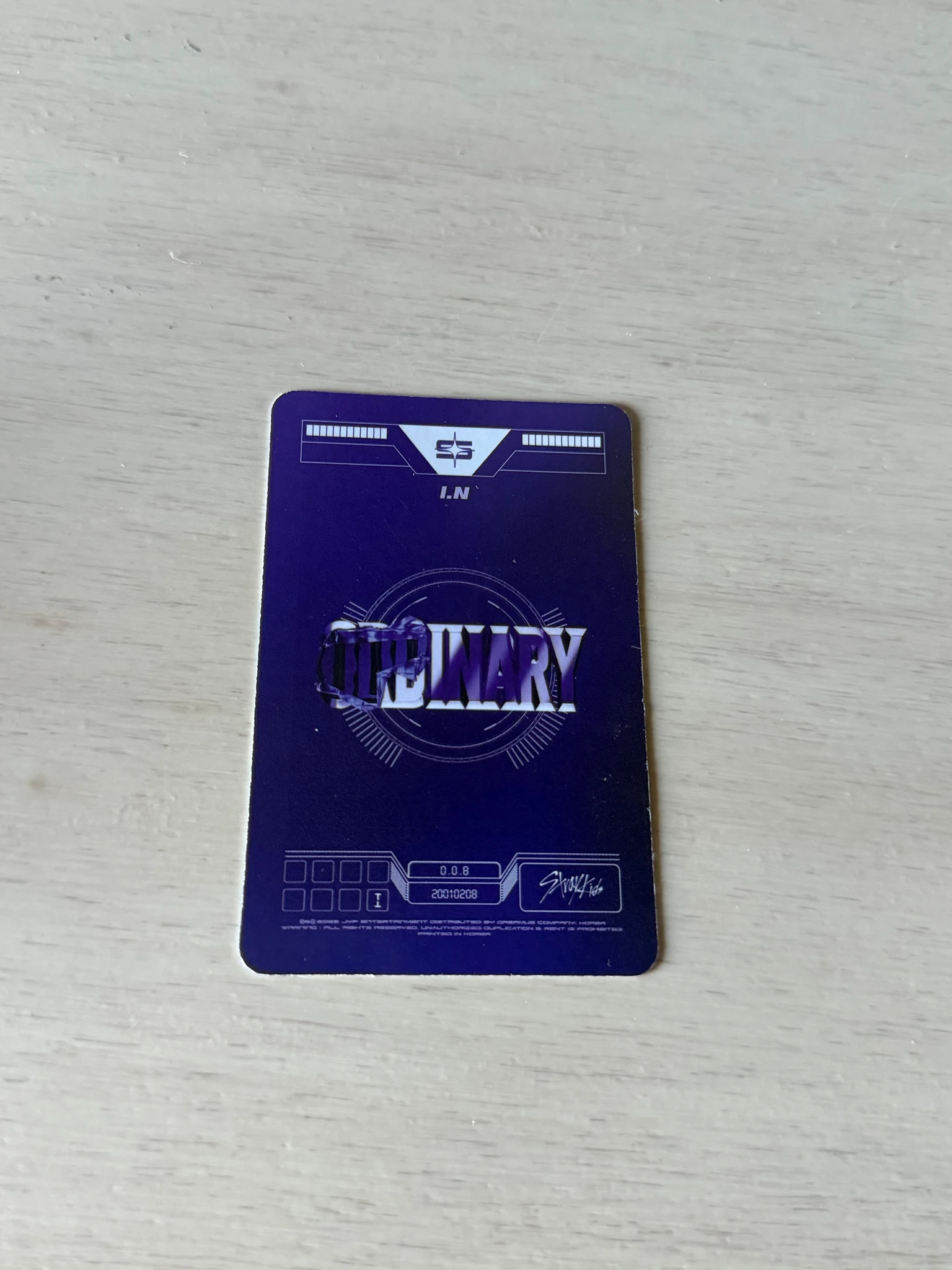 Stray Kids I.N Stray Kids - I.N - Oddinary Album album photocard jewel case version bad image - replace listing photo 2