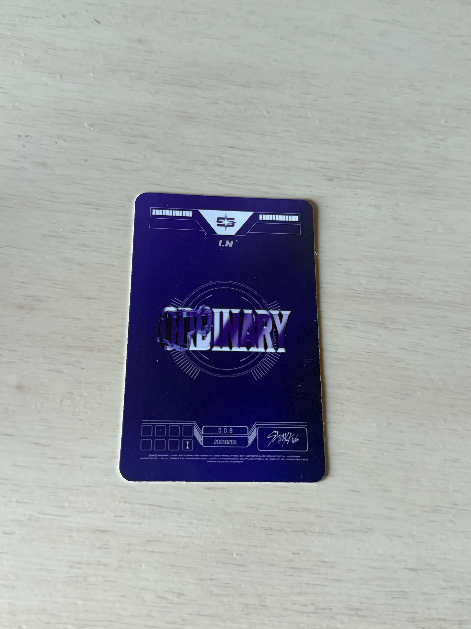 Stray Kids I.N Stray Kids - I.N - Oddinary Album album photocard jewel case version bad image - replace listing photo 2